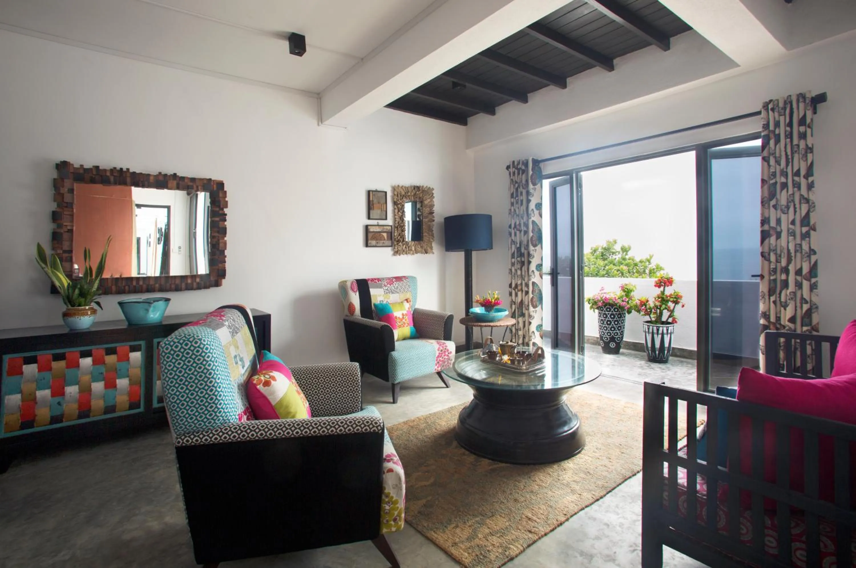 Seating area in Owl and the Pussycat Hotel & Restaurant