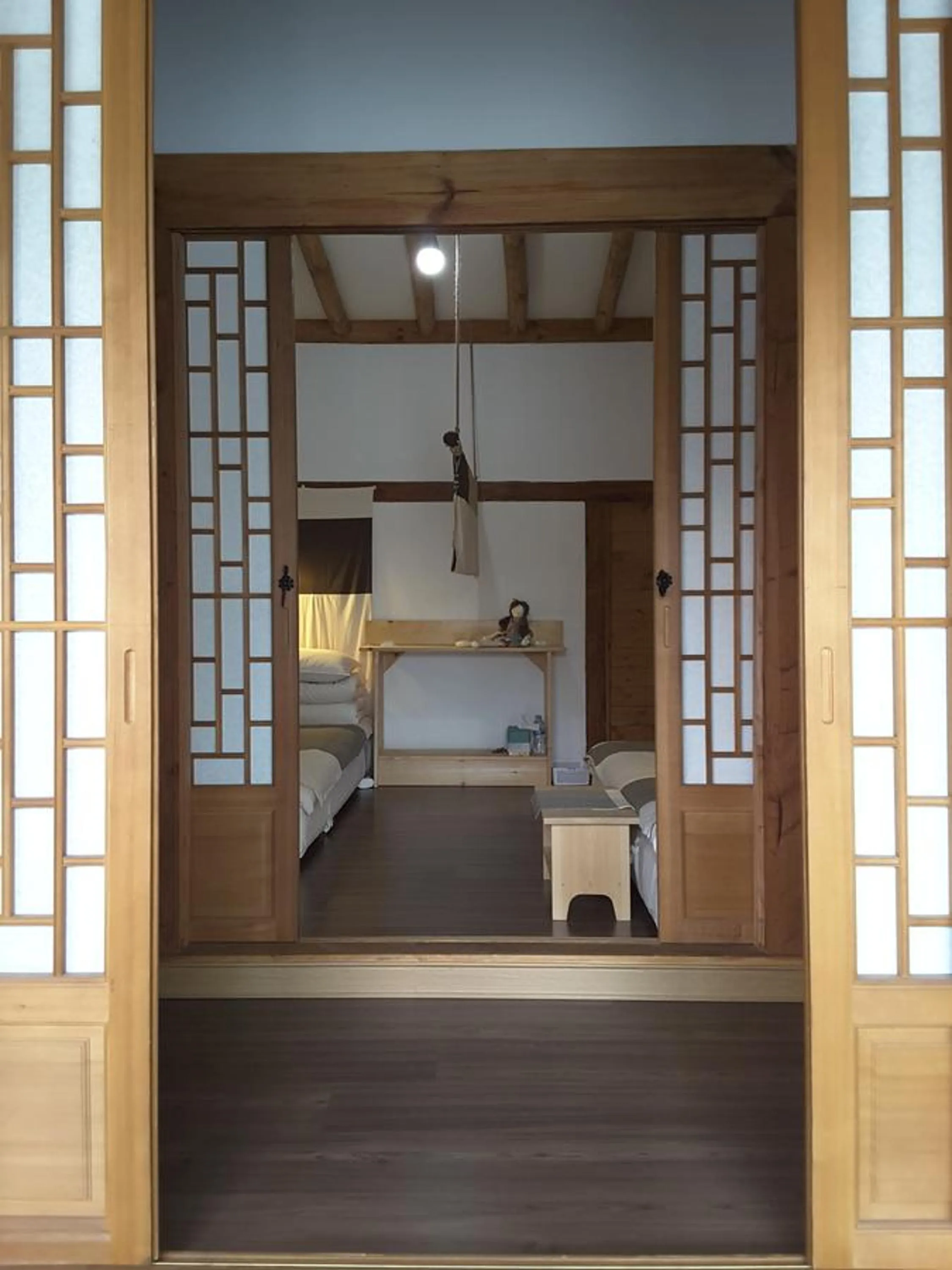 Decorative detail, Bed in Yettle Hanok Stay