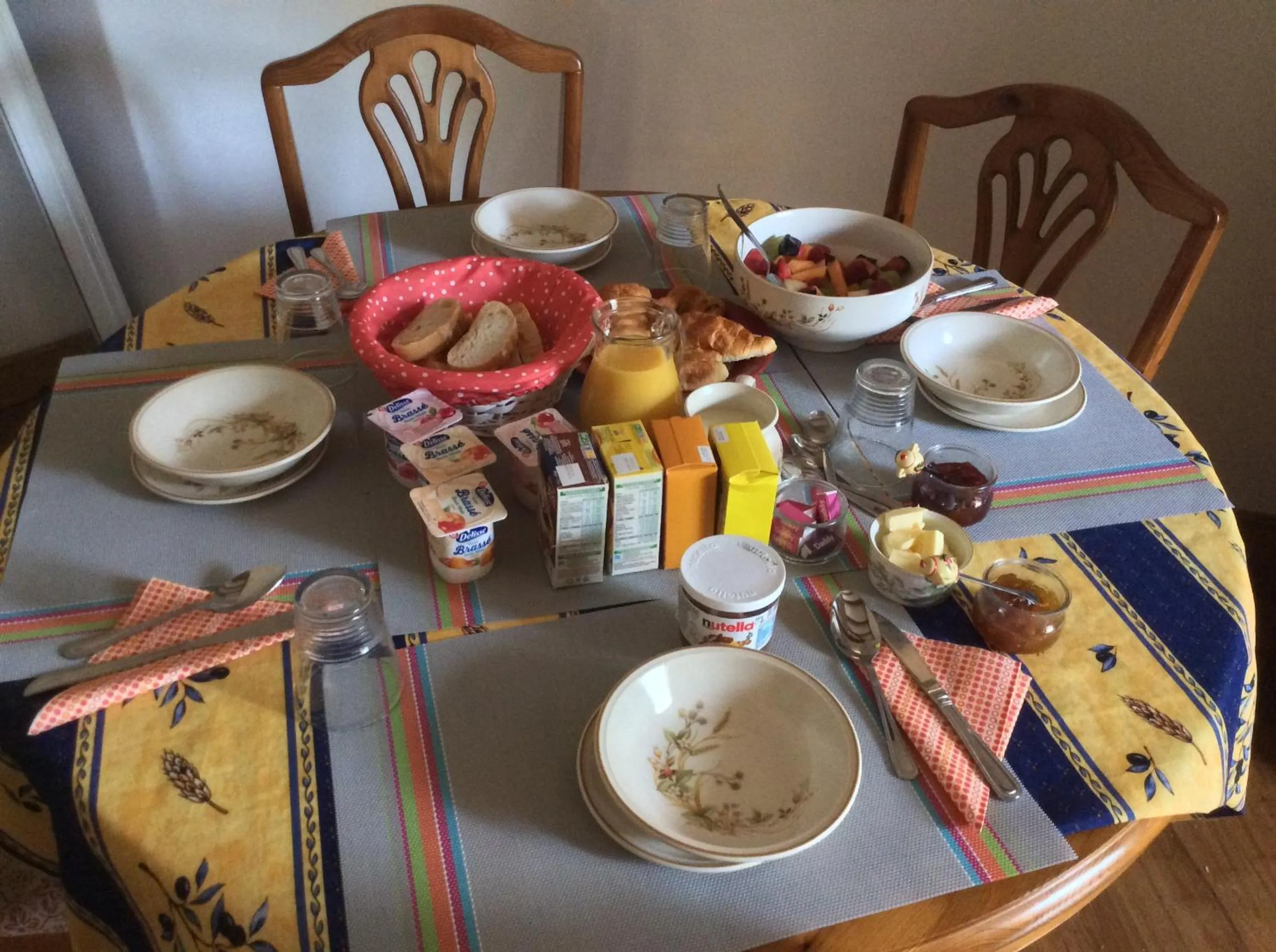 Continental breakfast in Le Petit Bijou
