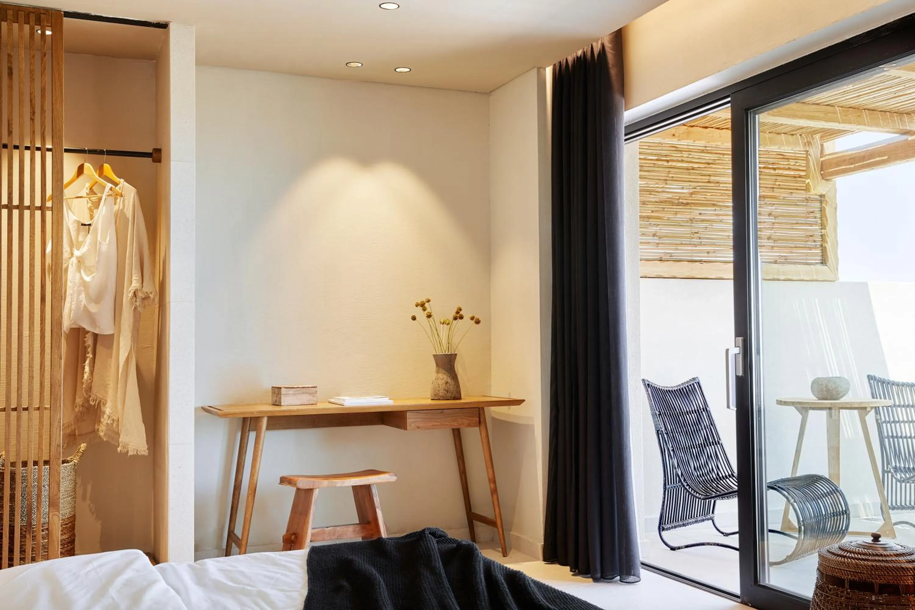 Bedroom, Bed in The Syntopia Hotel - Adults Only