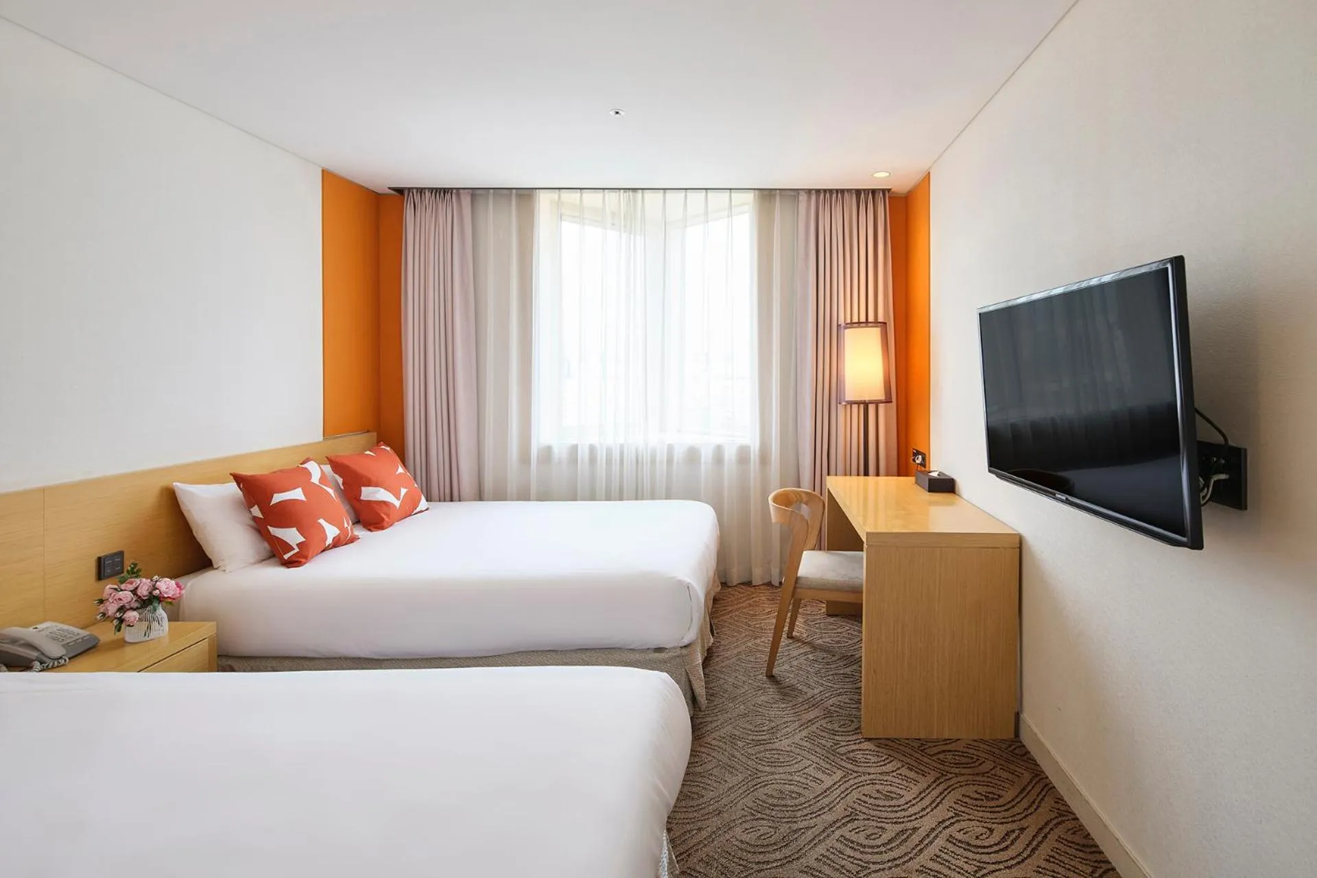 Bed in Jeju Central City Hotel