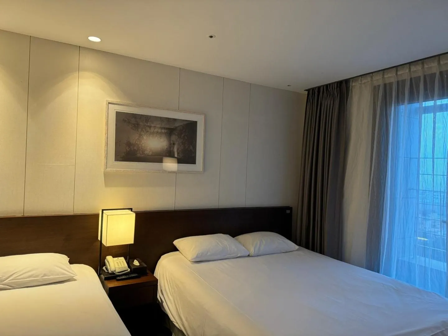 Bed in Jeju Central City Hotel