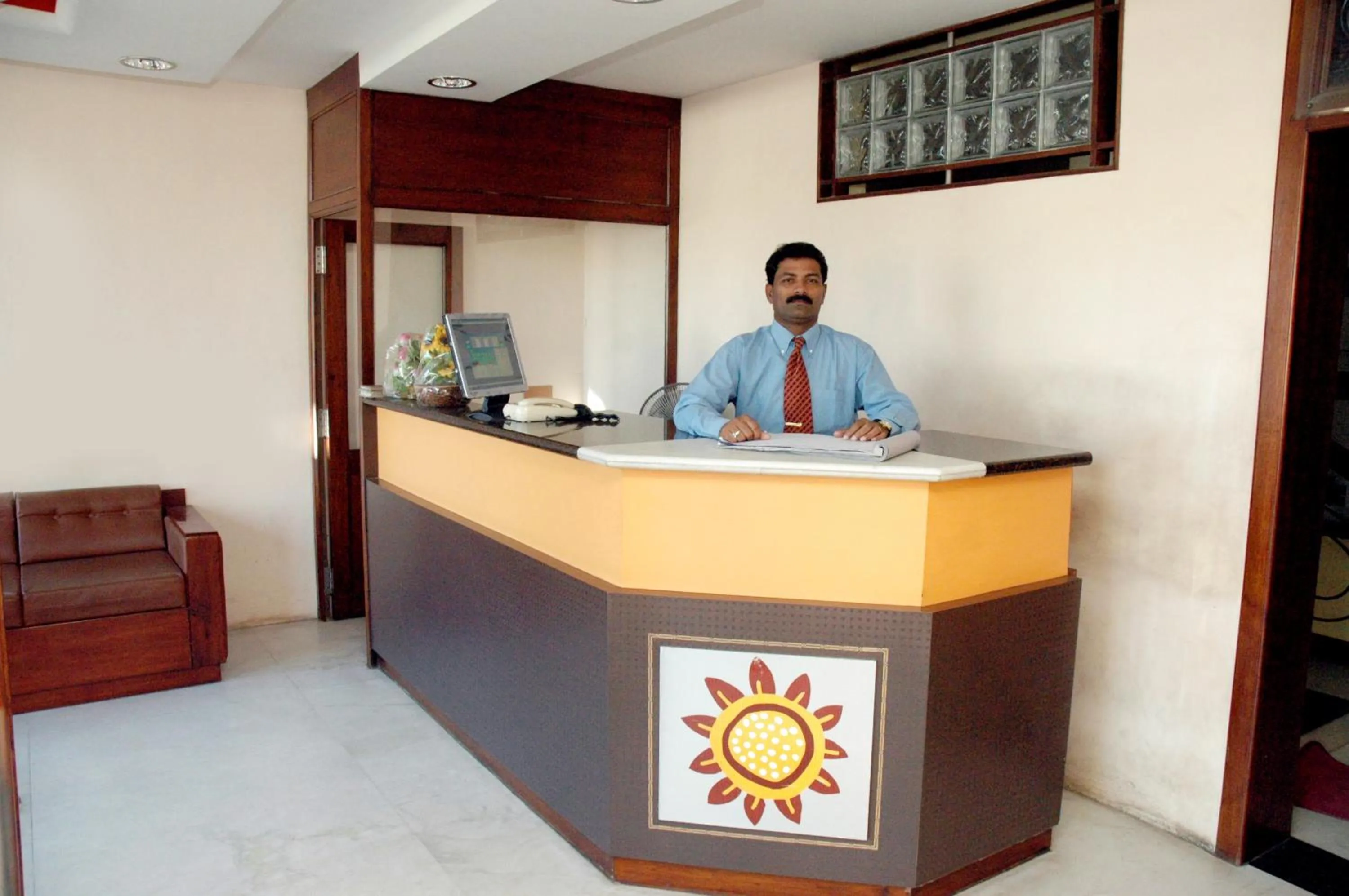 Lobby or reception in Aditya Inn