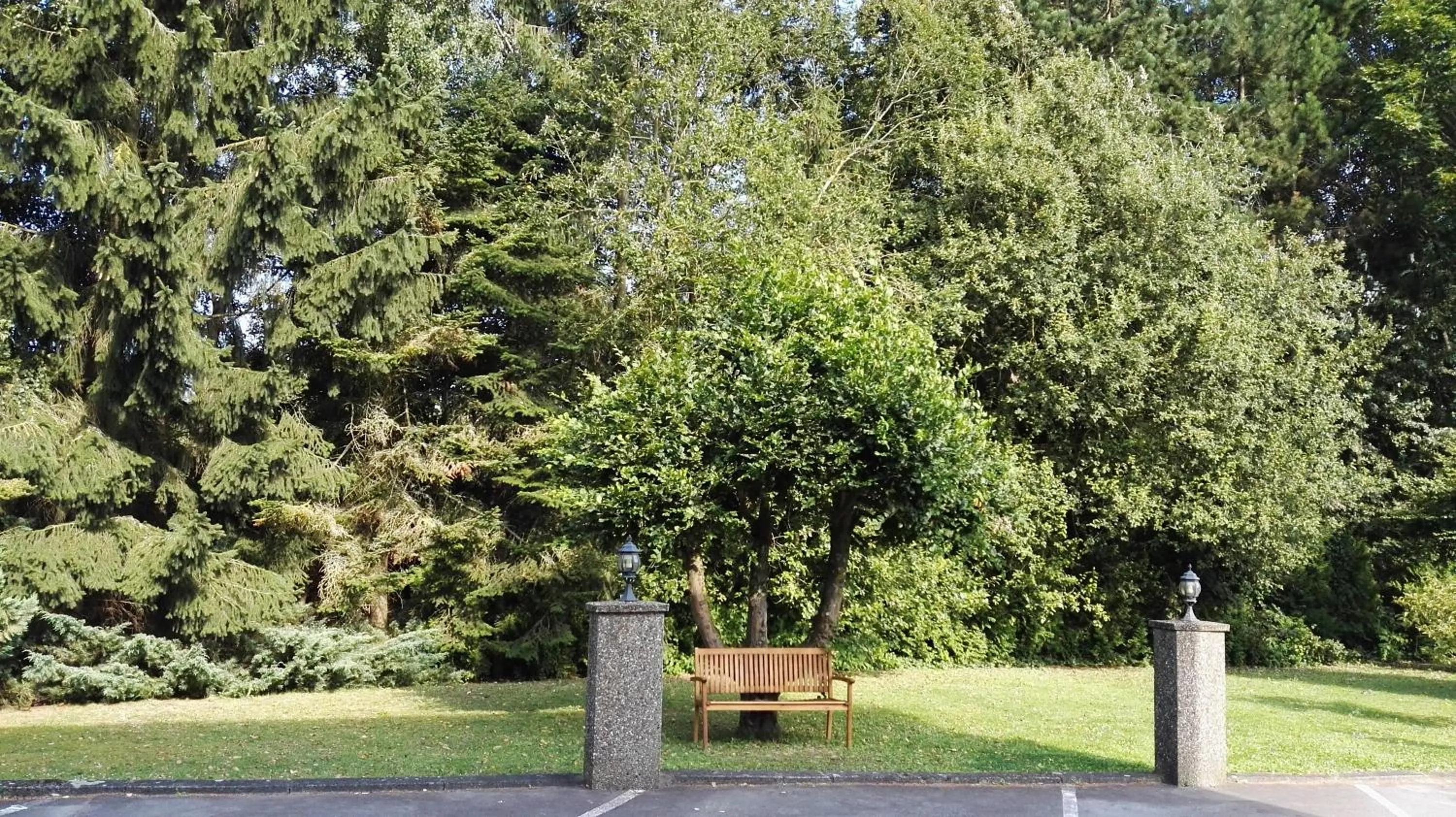 Garden view in BIVIUS Hotel Restaurant Luxembourg