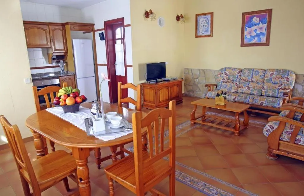Seating area in Caleta Dorada