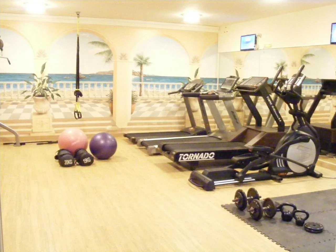 Fitness centre/facilities in Creta Palm Resort Hotel & Apartments