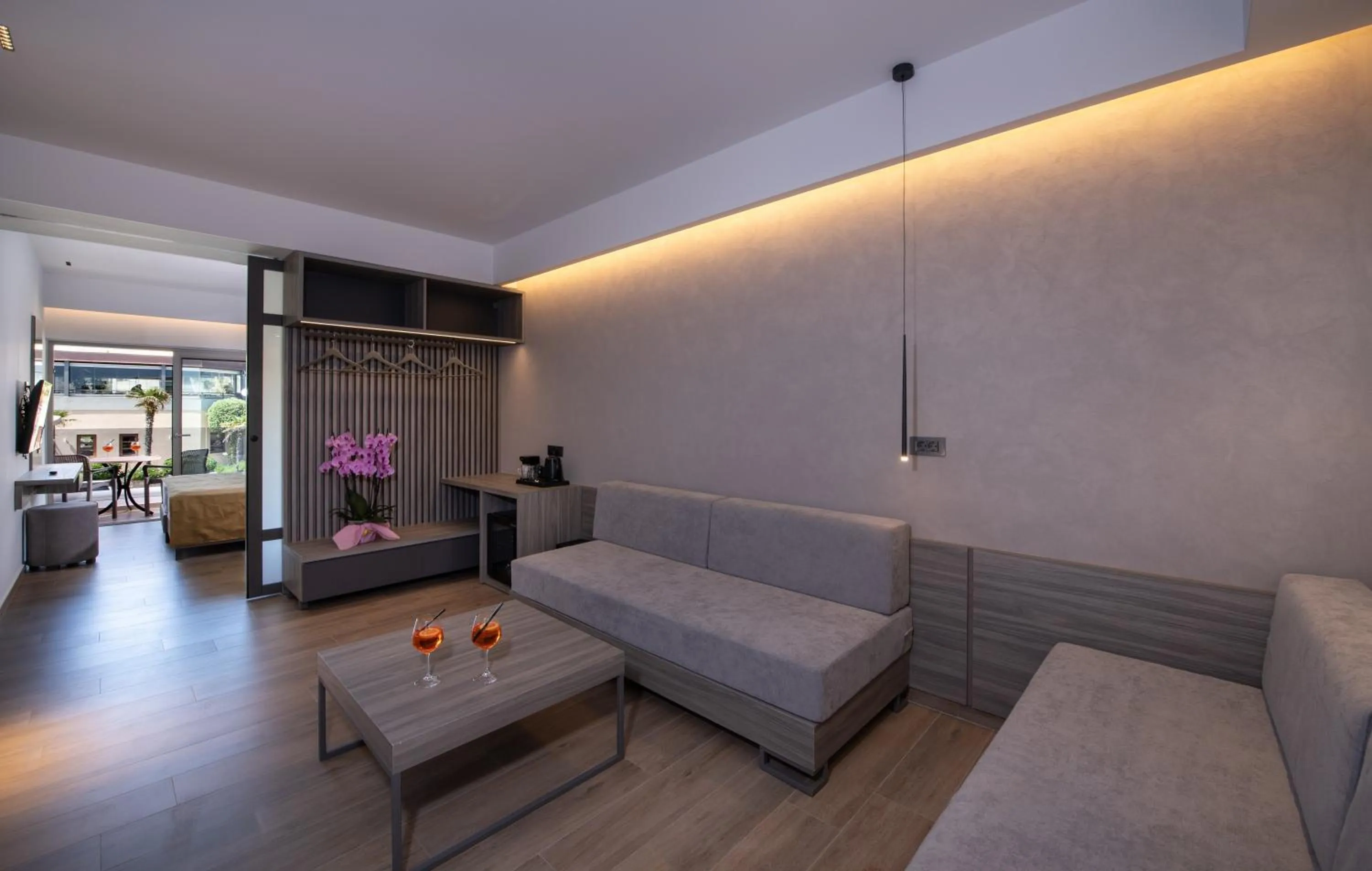 Living room in Creta Palm Resort Hotel & Apartments