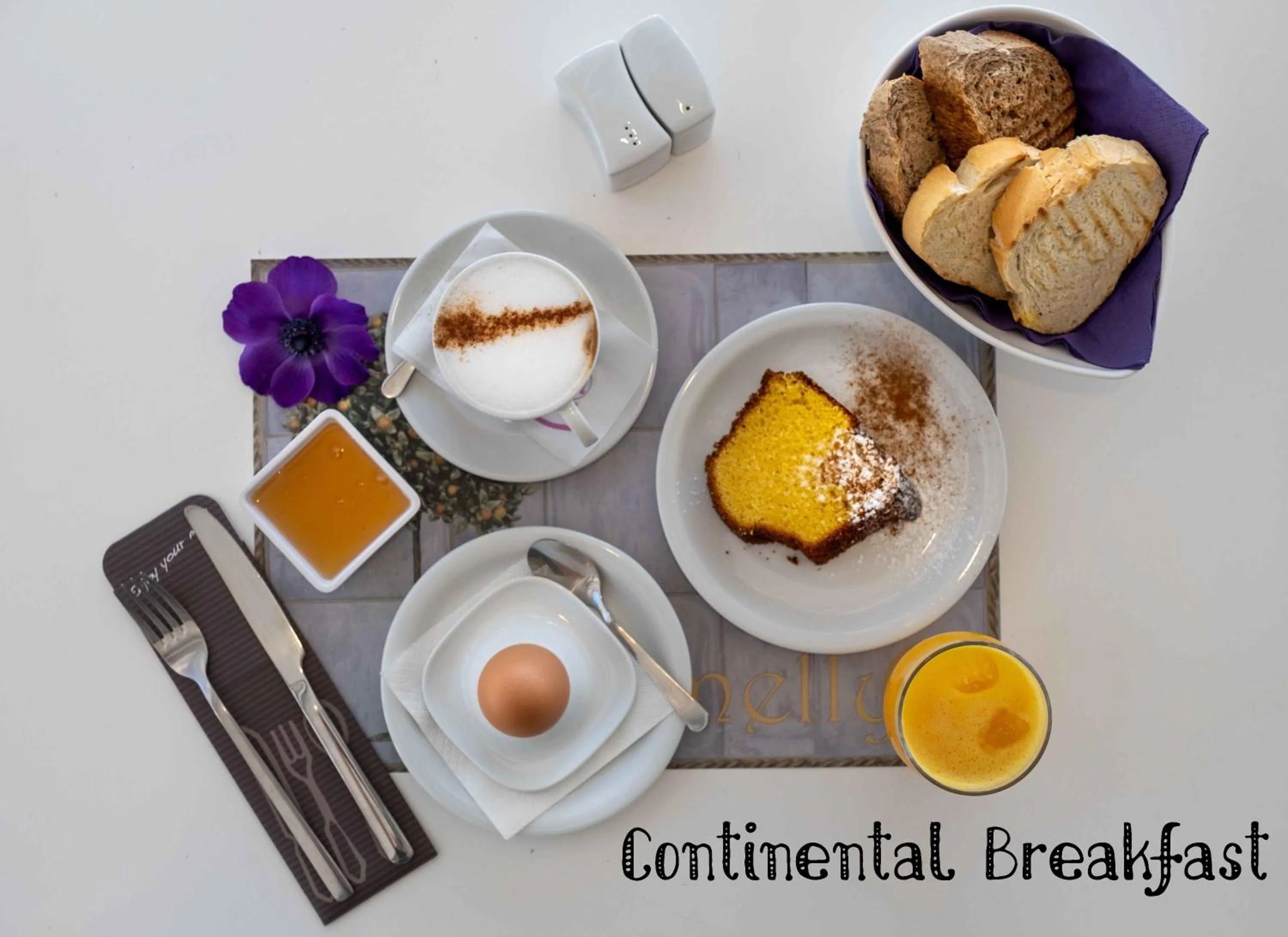 Continental breakfast in Nelly's Apartments
