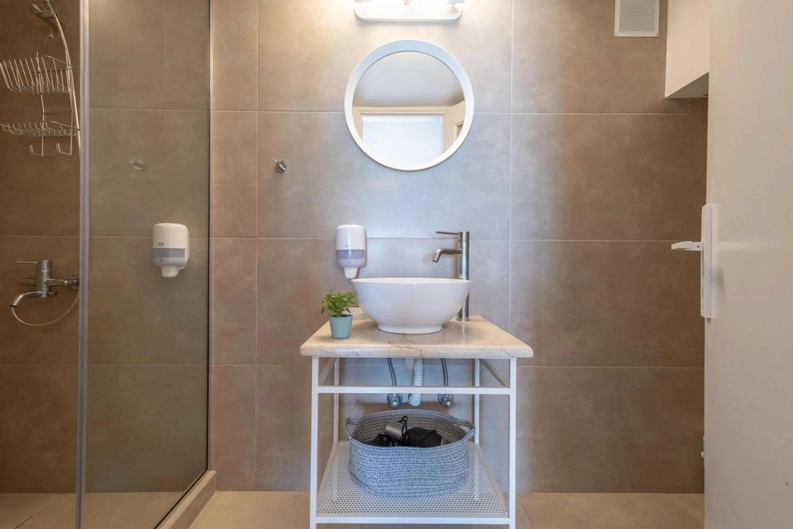 Shower in Nelly's Apartments