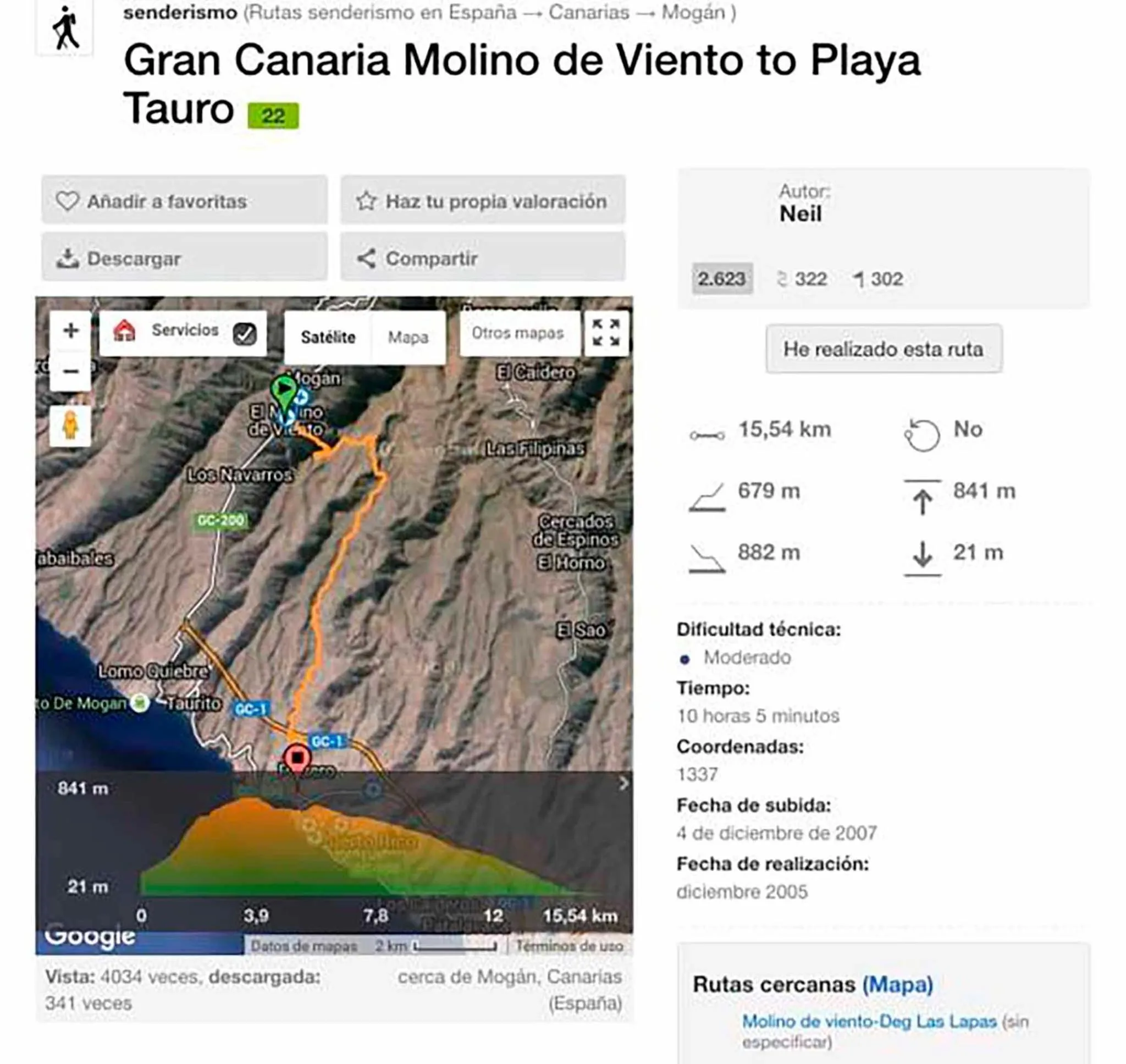 Hiking in Pensión Playa