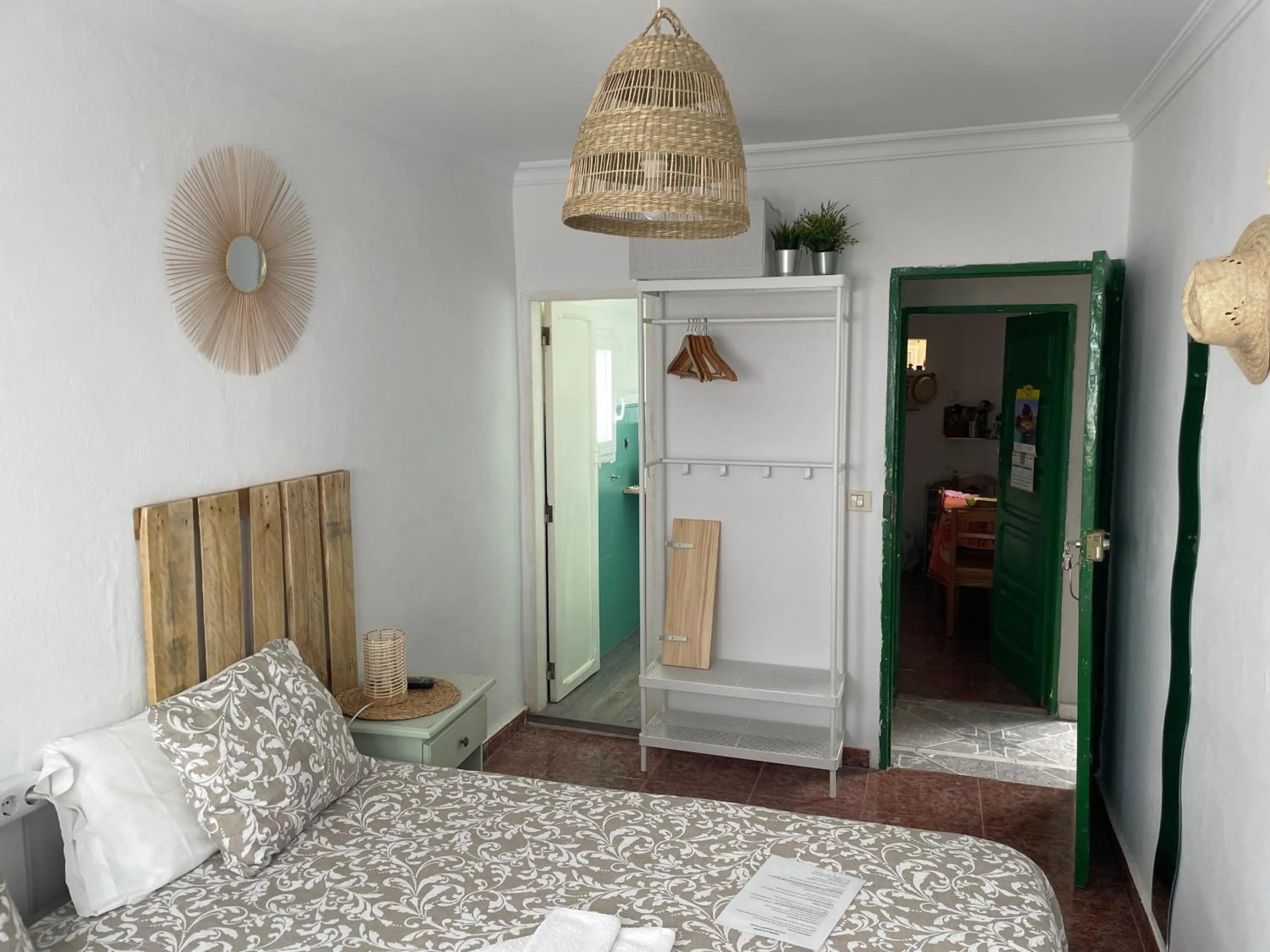 Bed in Pensión Playa