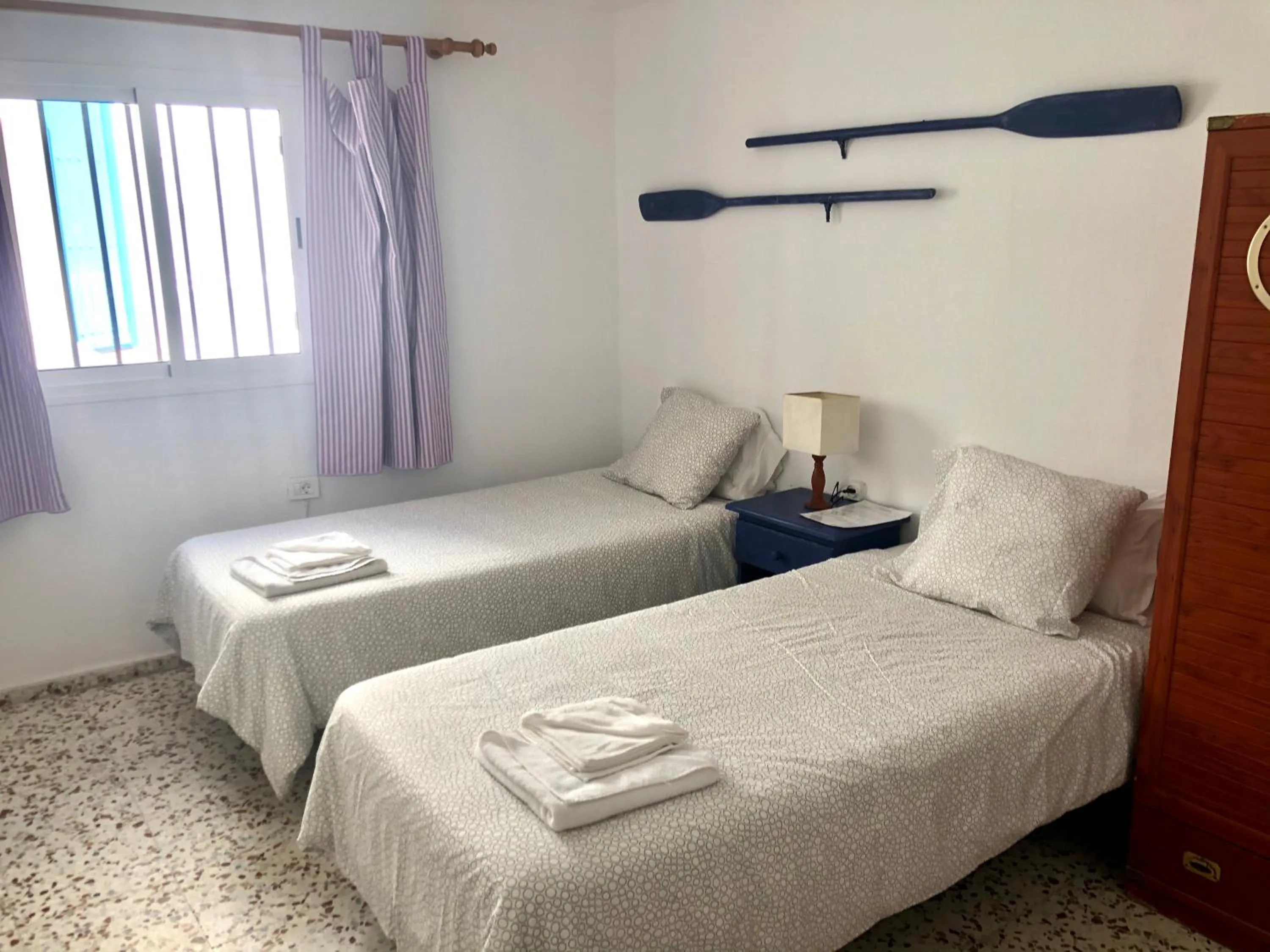 Bed in Pensión Playa