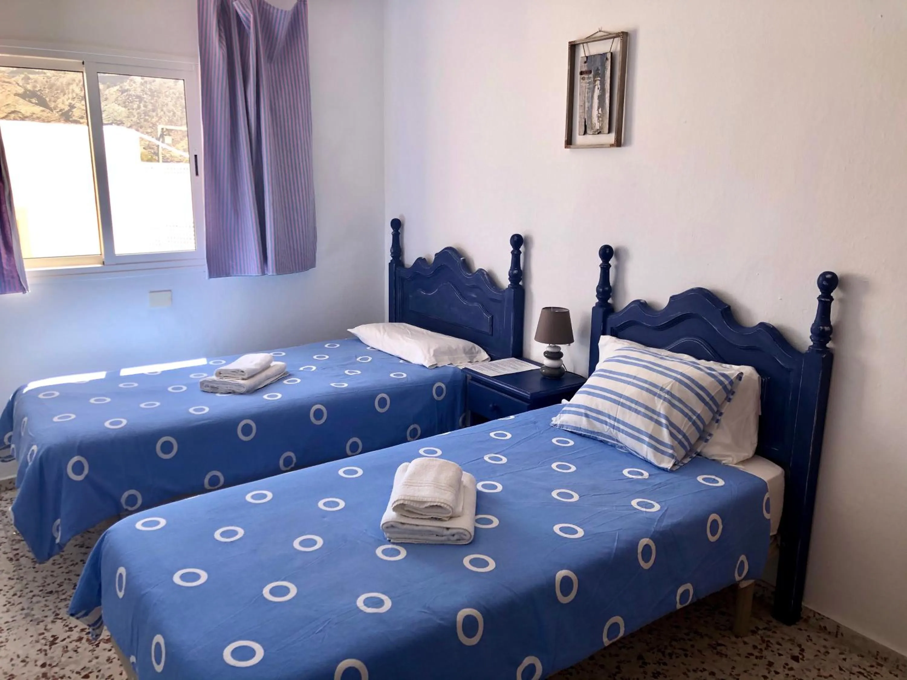 Bed in Pensión Playa