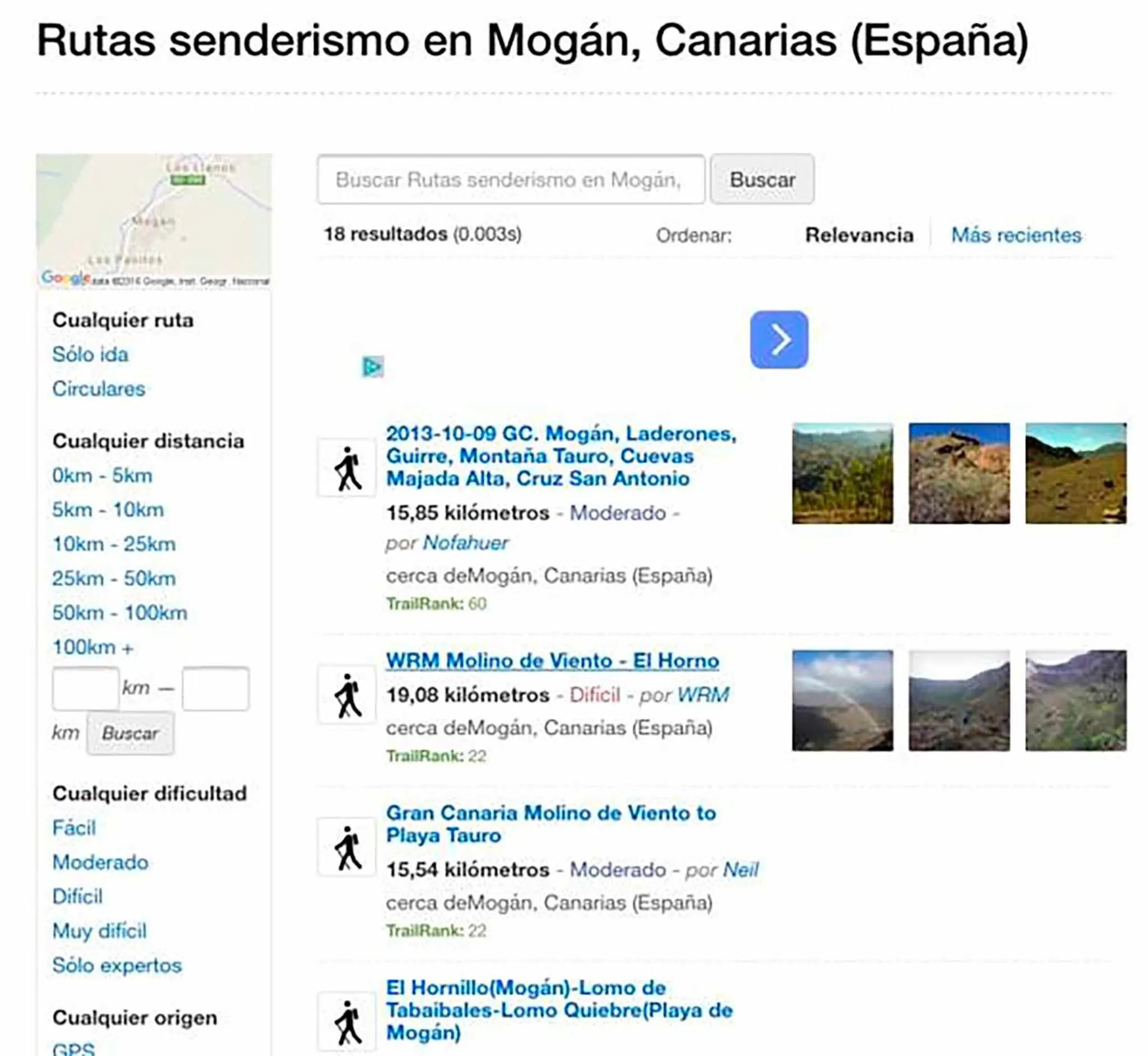 Hiking in Pensión Playa