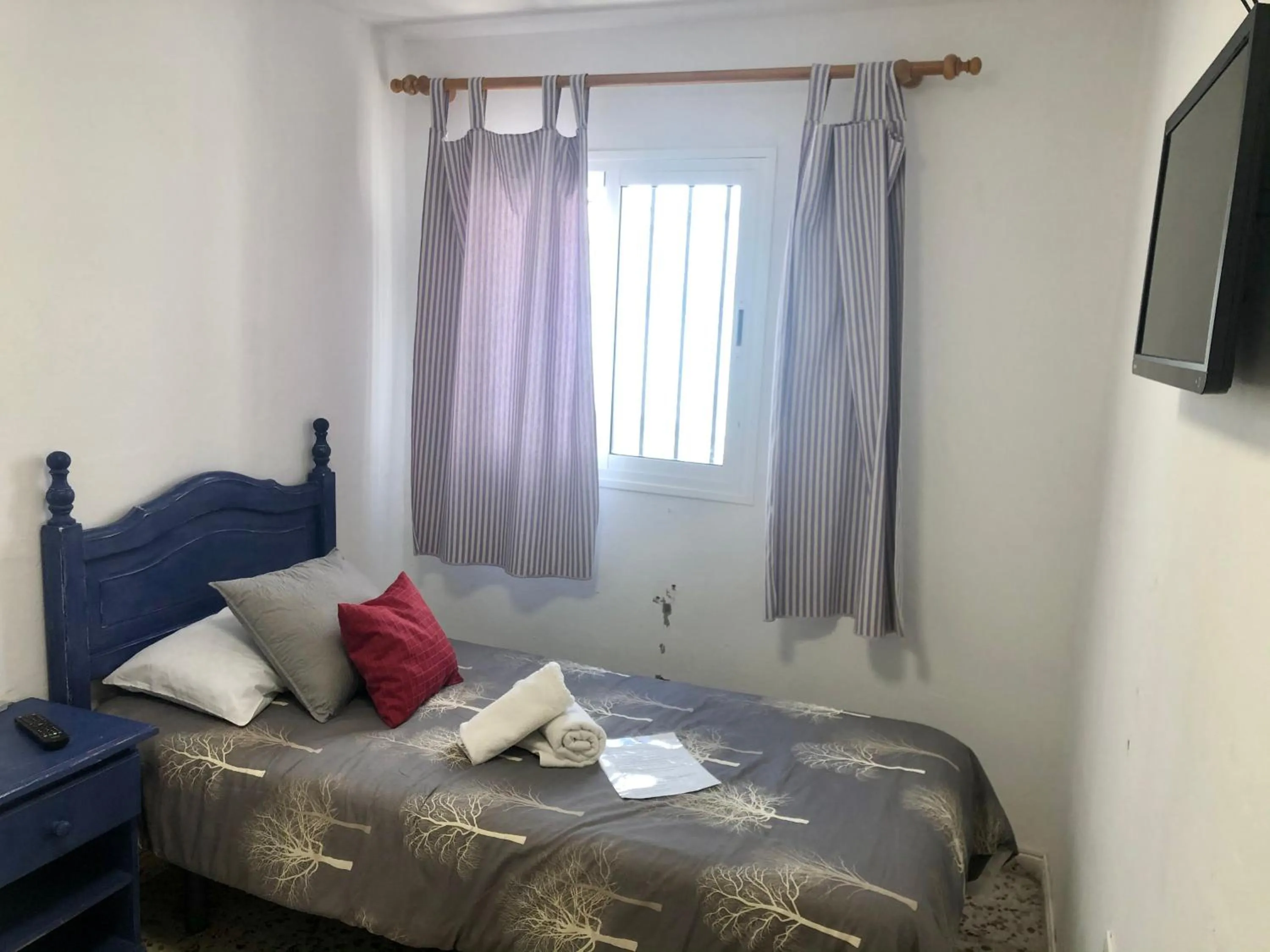 Bed in Pensión Playa