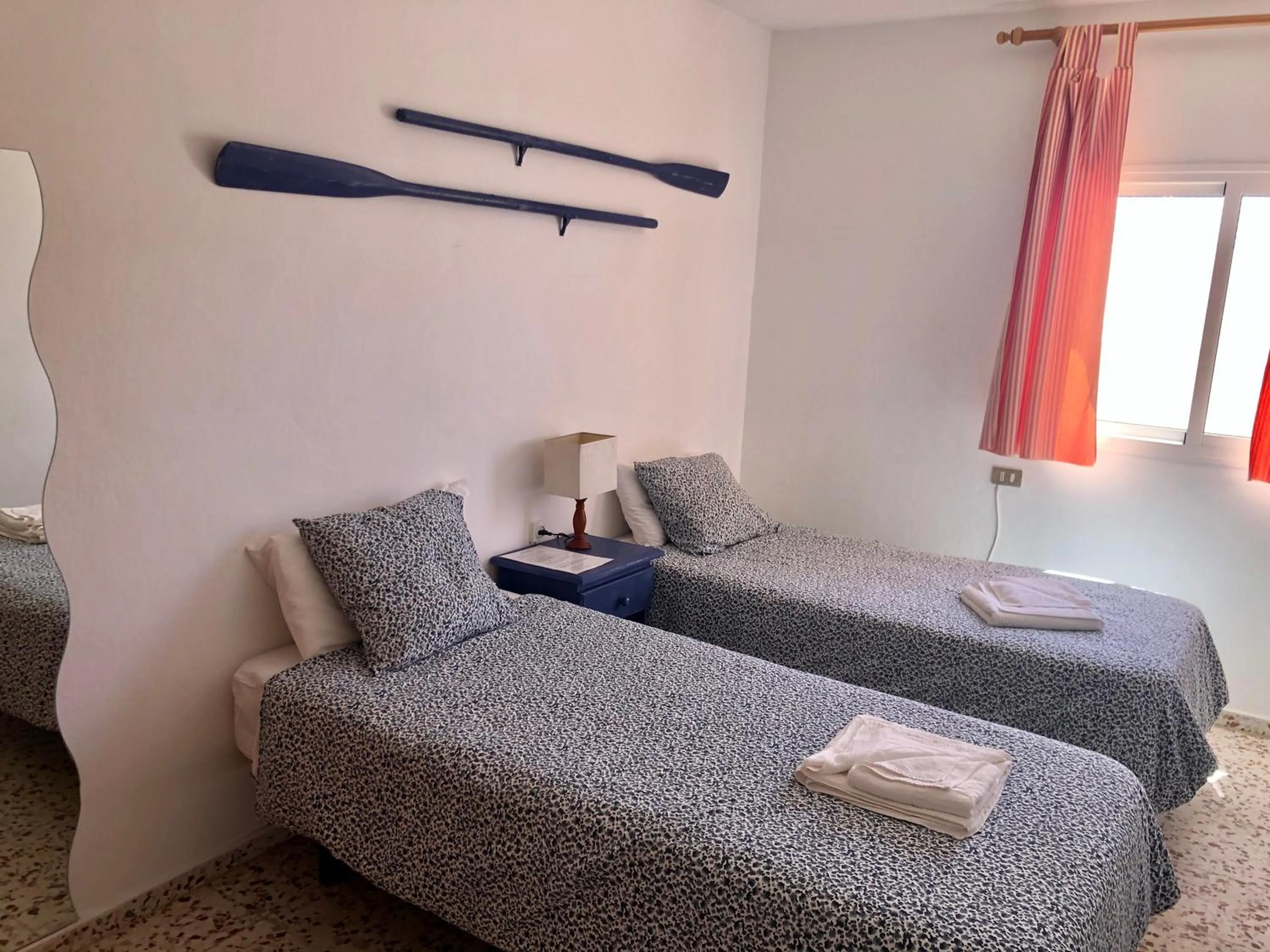 Bed in Pensión Playa