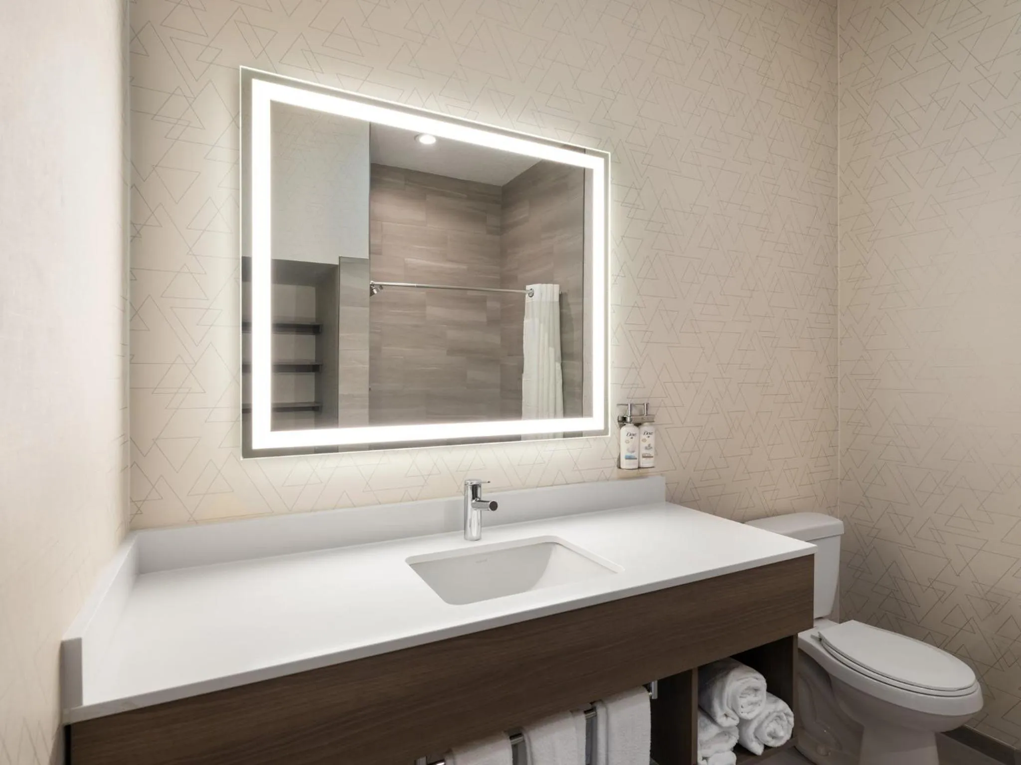 Bathroom in Holiday Inn Express Meadville (I-79 Exit 147a) by IHG