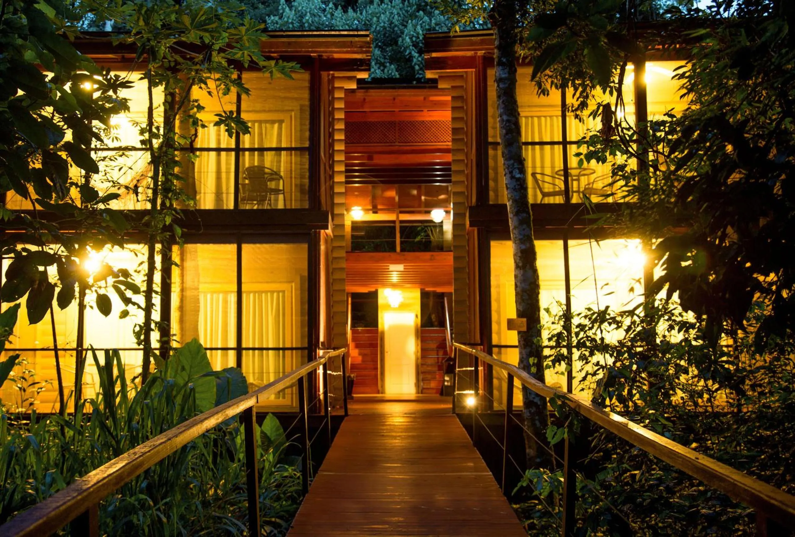 Facade/entrance in La Reserva Virgin Lodge