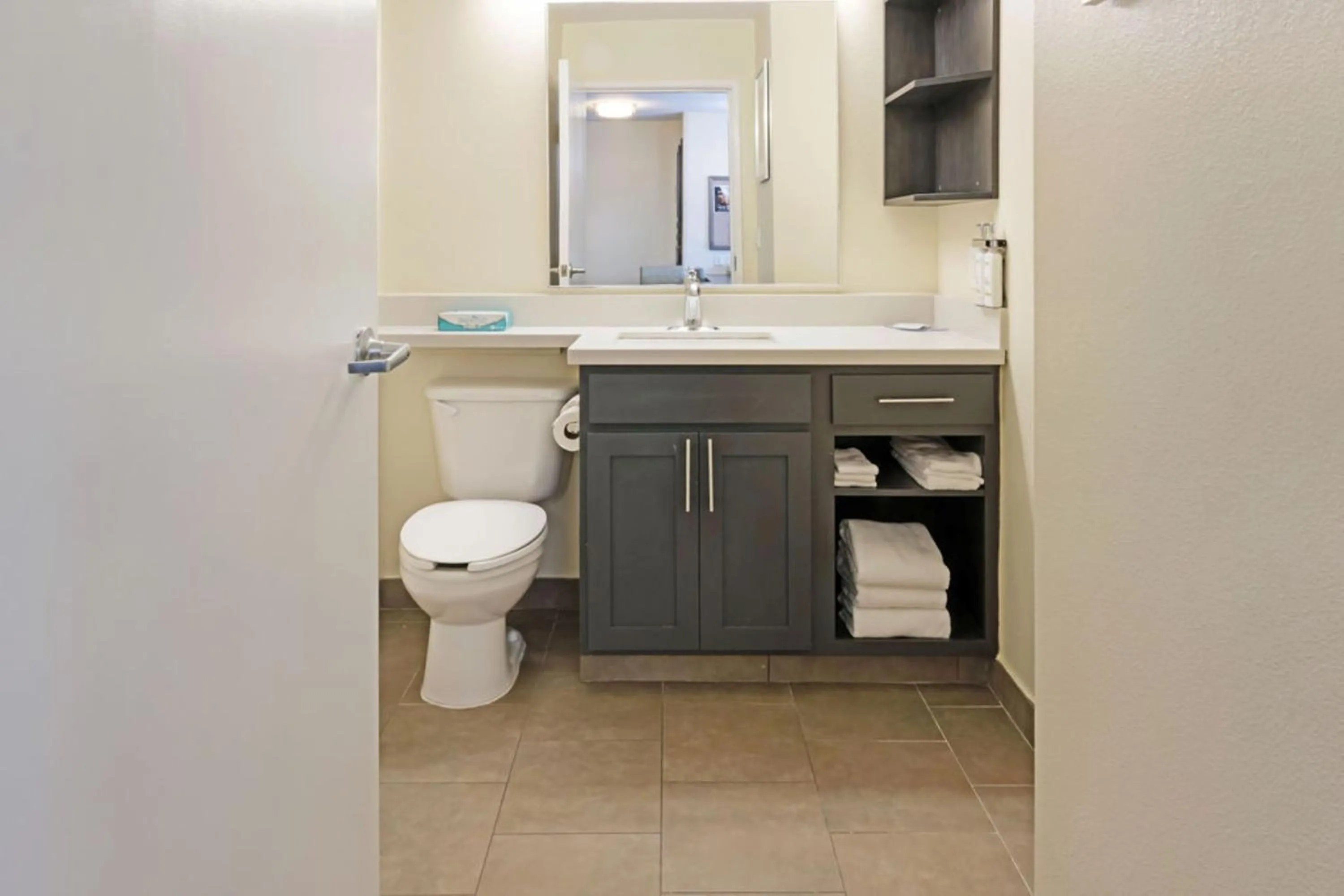 Bathroom in Candlewood Suites Killeen - Fort Hood Area by IHG