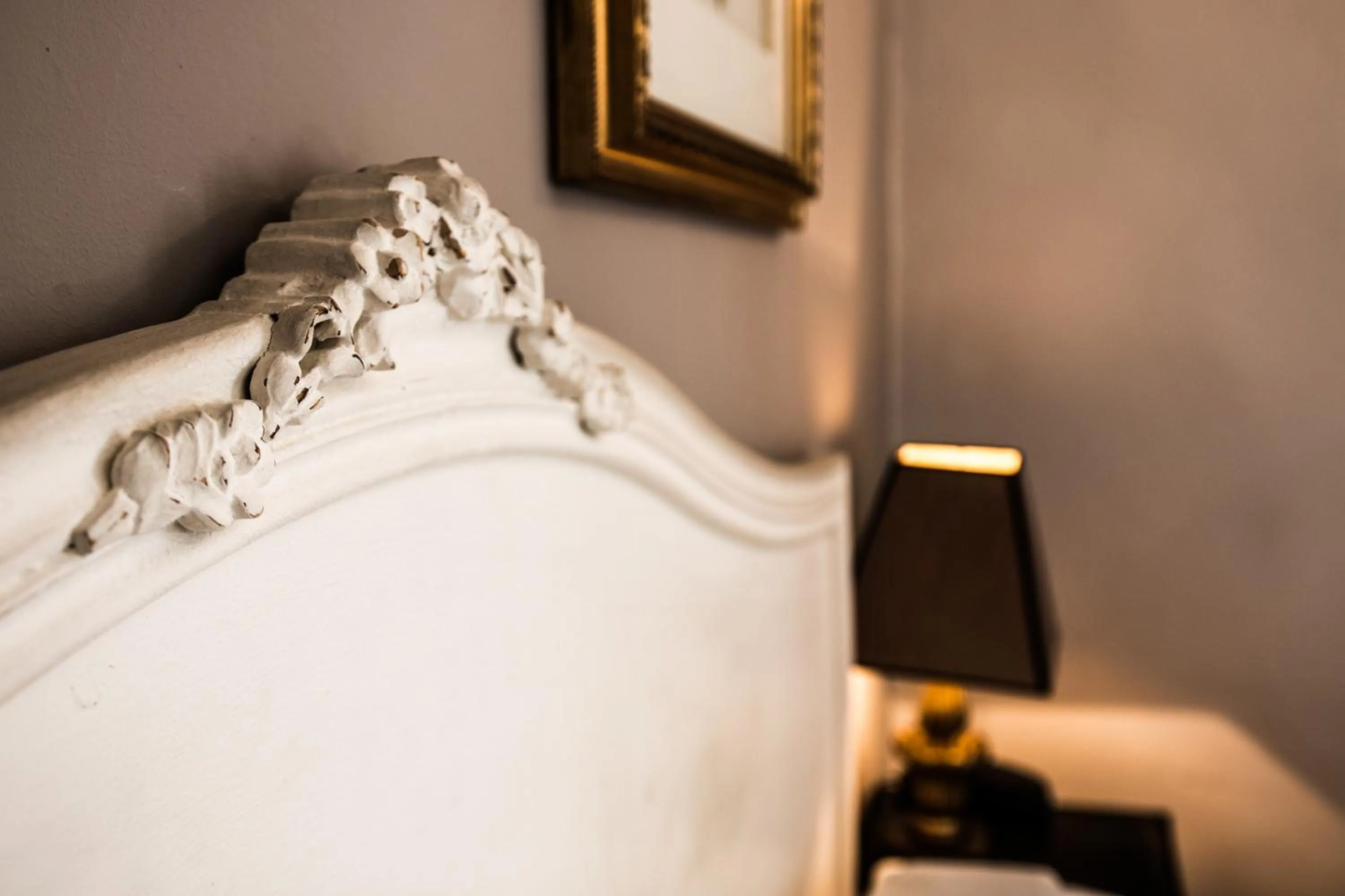 Decorative detail, Bed in Hotel Du Midi