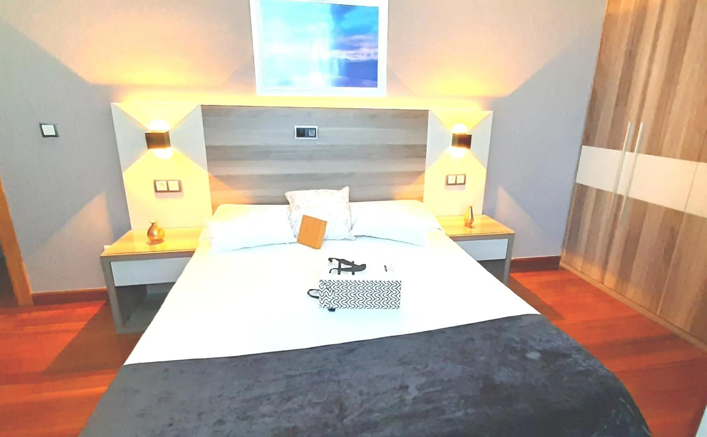 Bed in Hotel Nueva Plaza