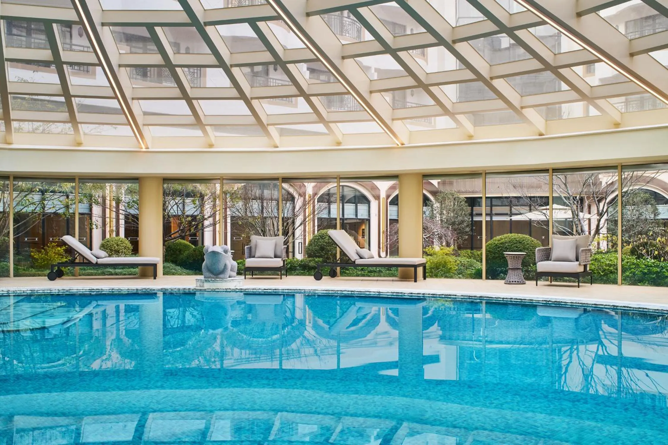 Swimming pool in Renaissance Shanghai Hongqiao