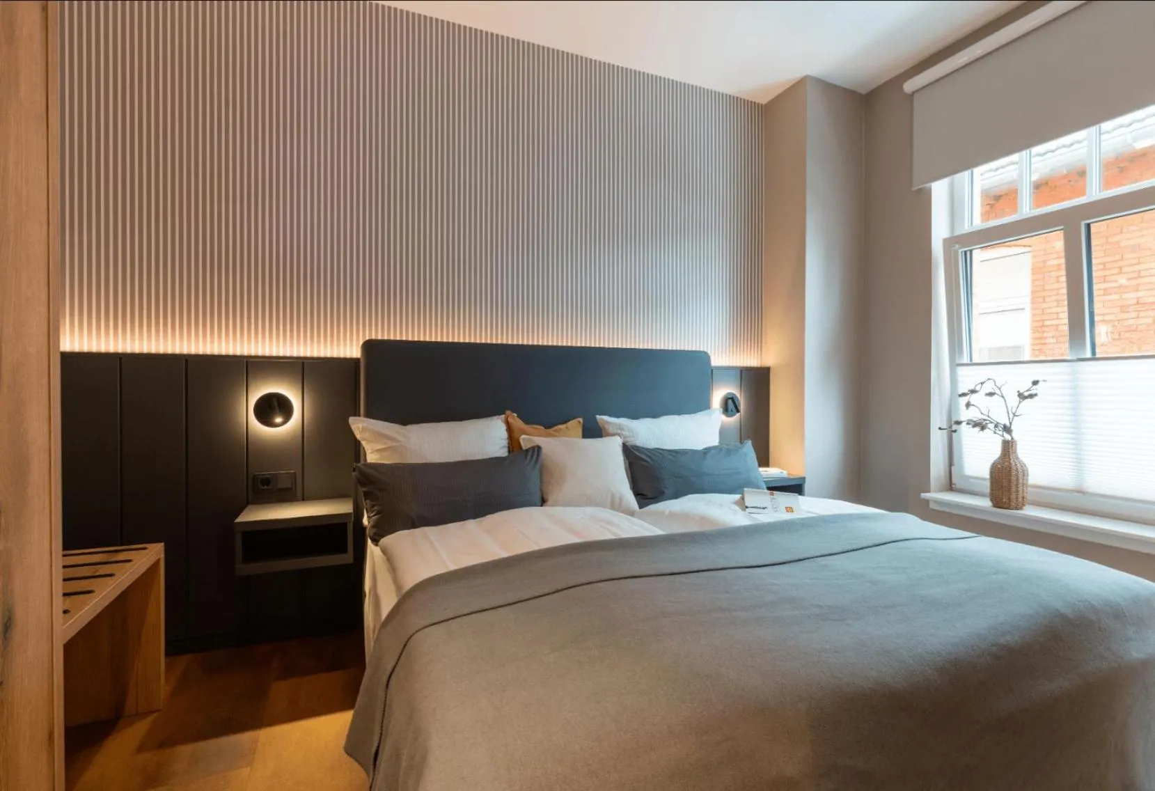 Bed in Arthotel Bakker