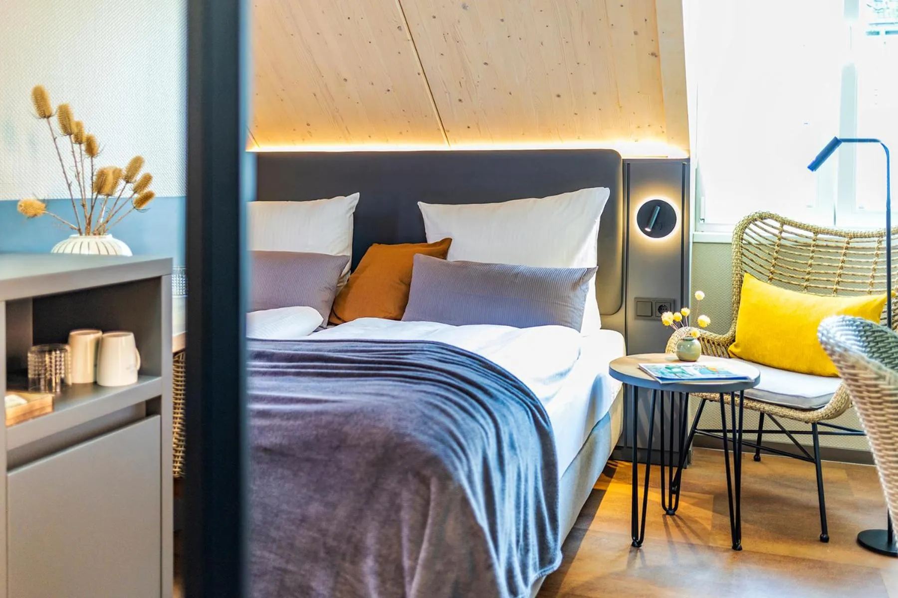 Bed in Arthotel Bakker