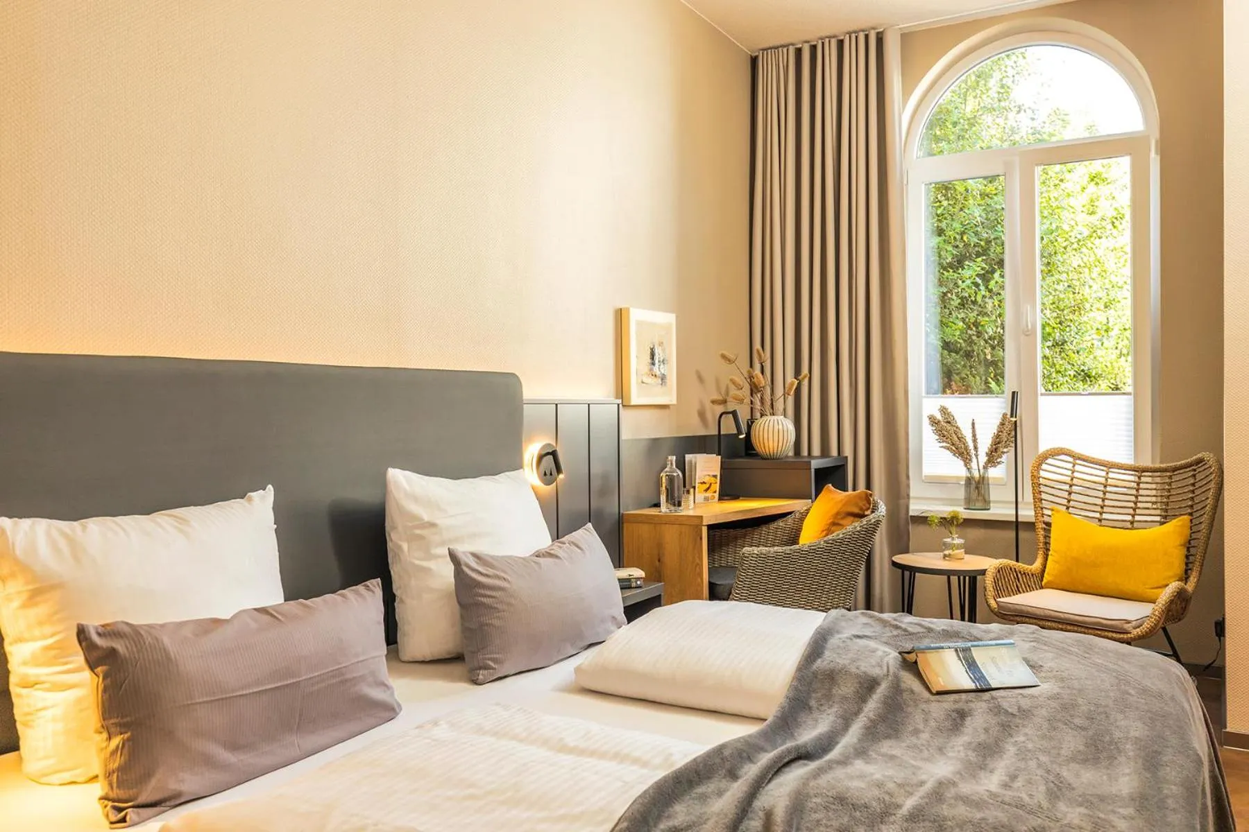 Bed in Arthotel Bakker