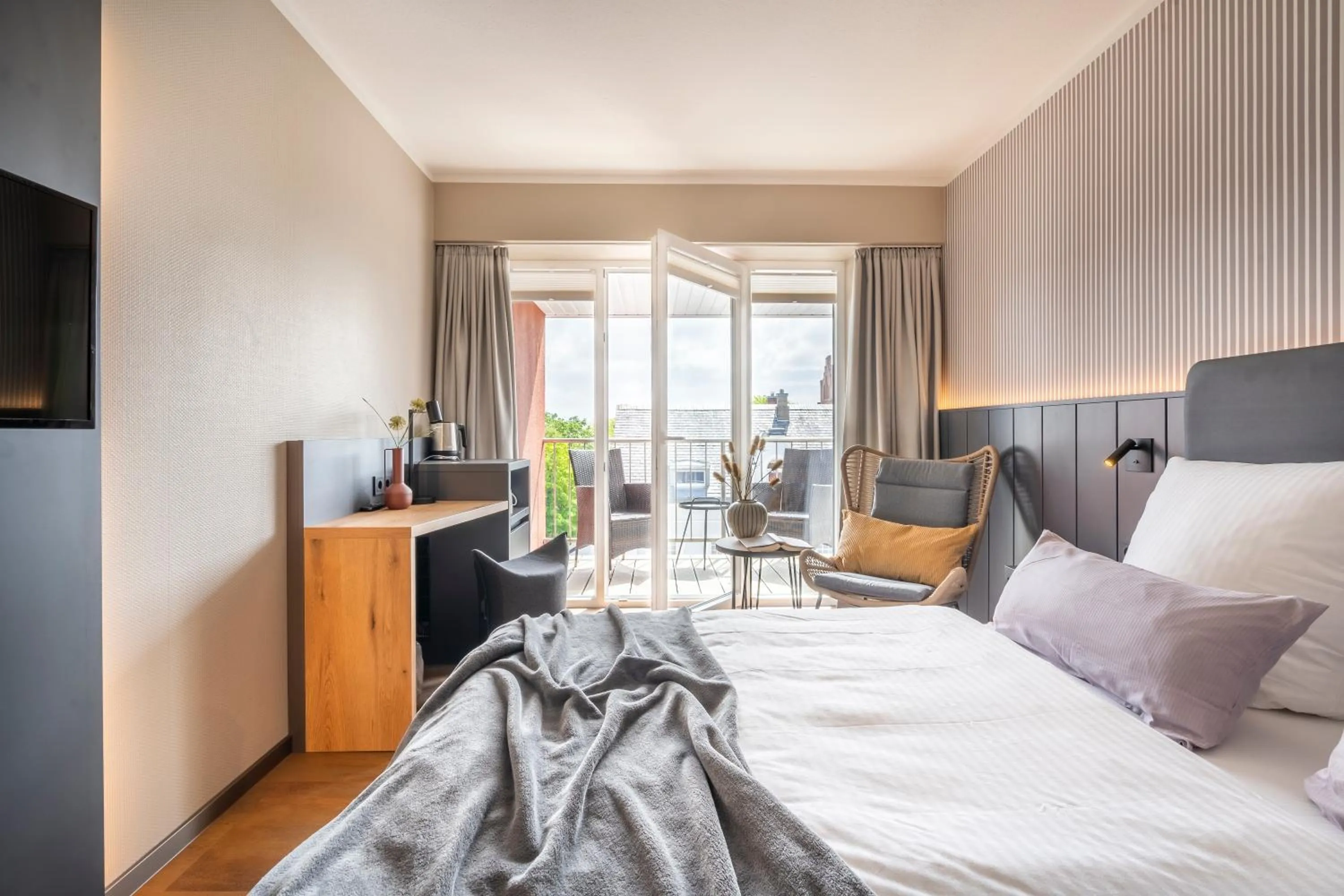 Bed in Arthotel Bakker