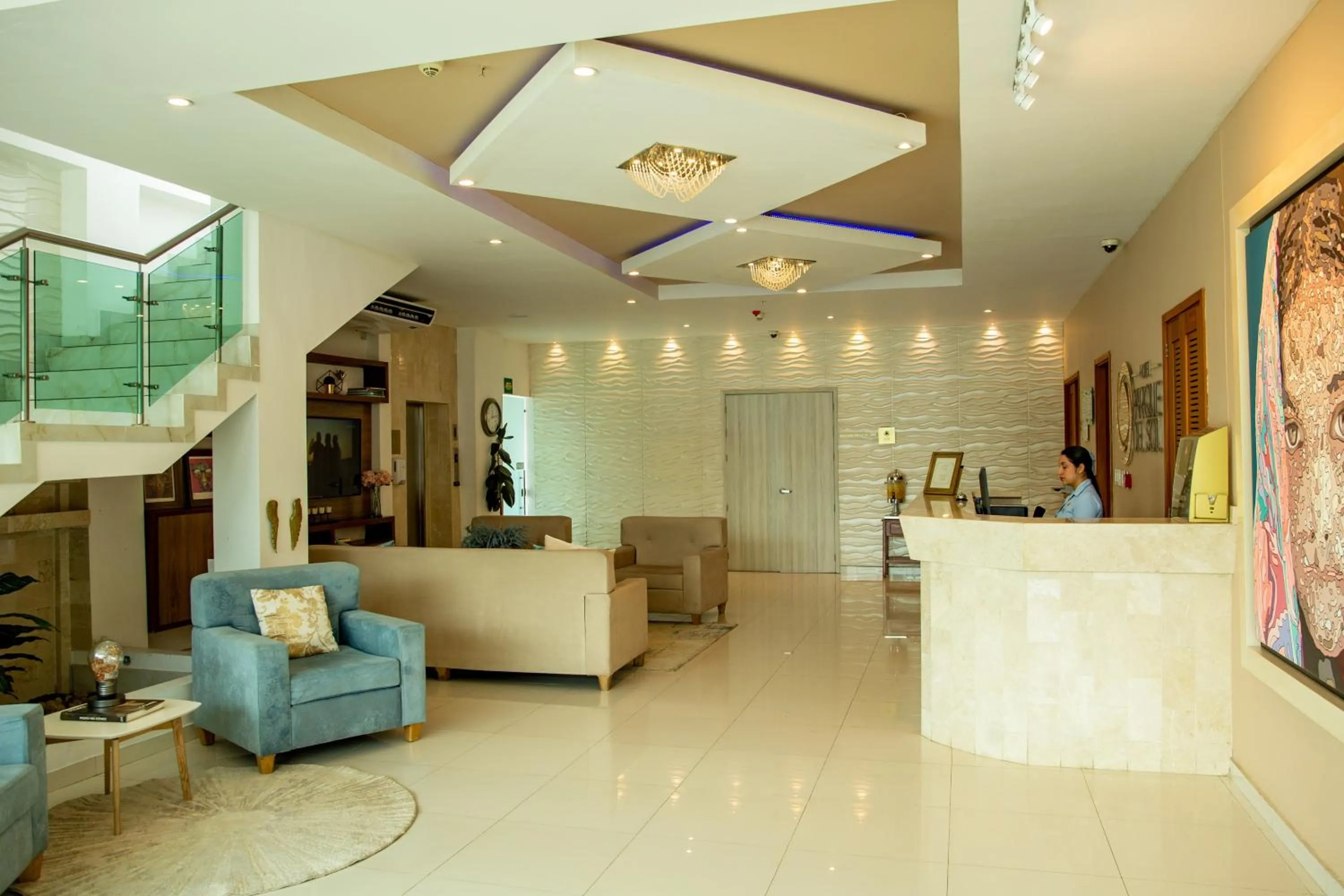Lobby or reception in Hotel Parque Del Sol
