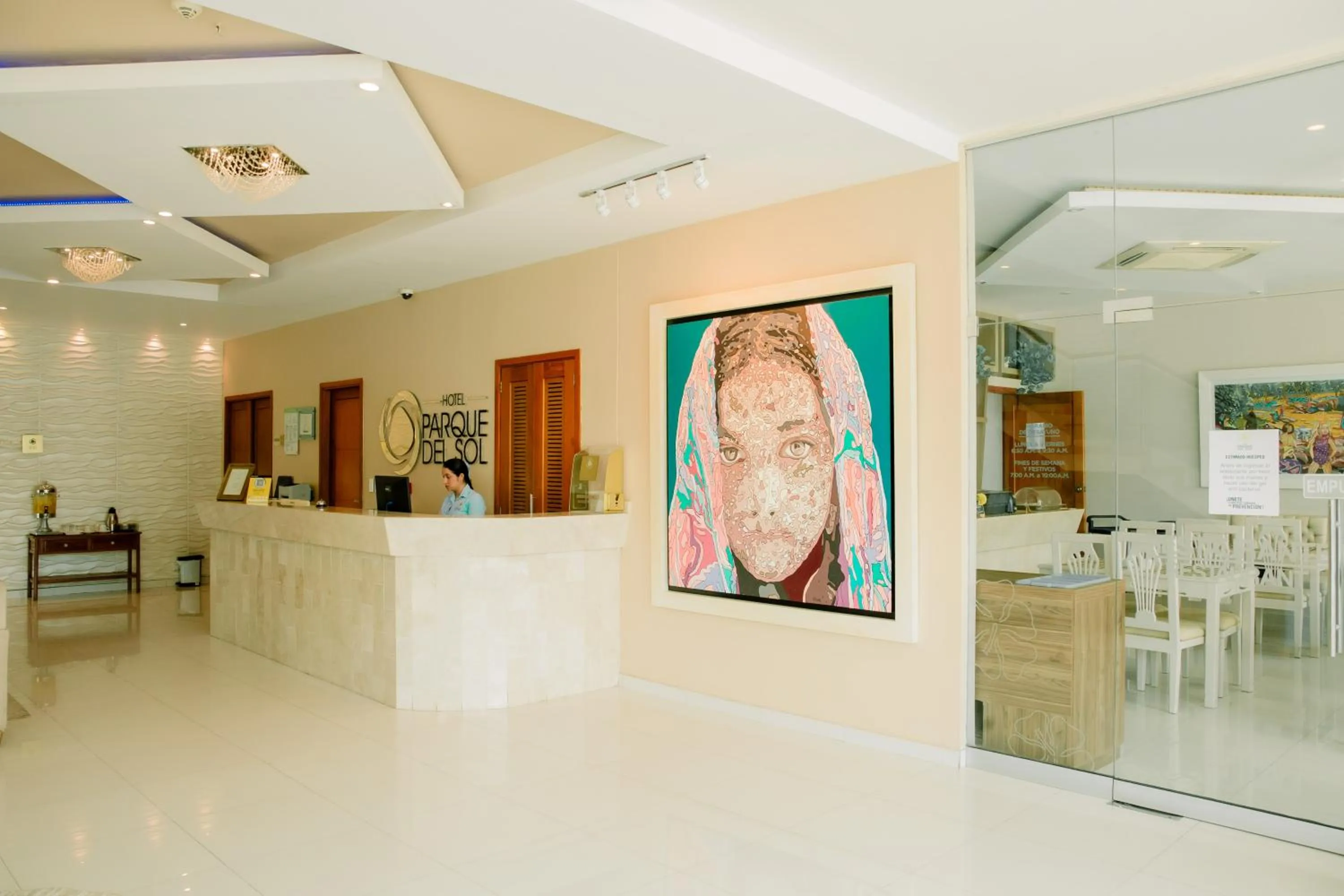 Lobby or reception in Hotel Parque Del Sol