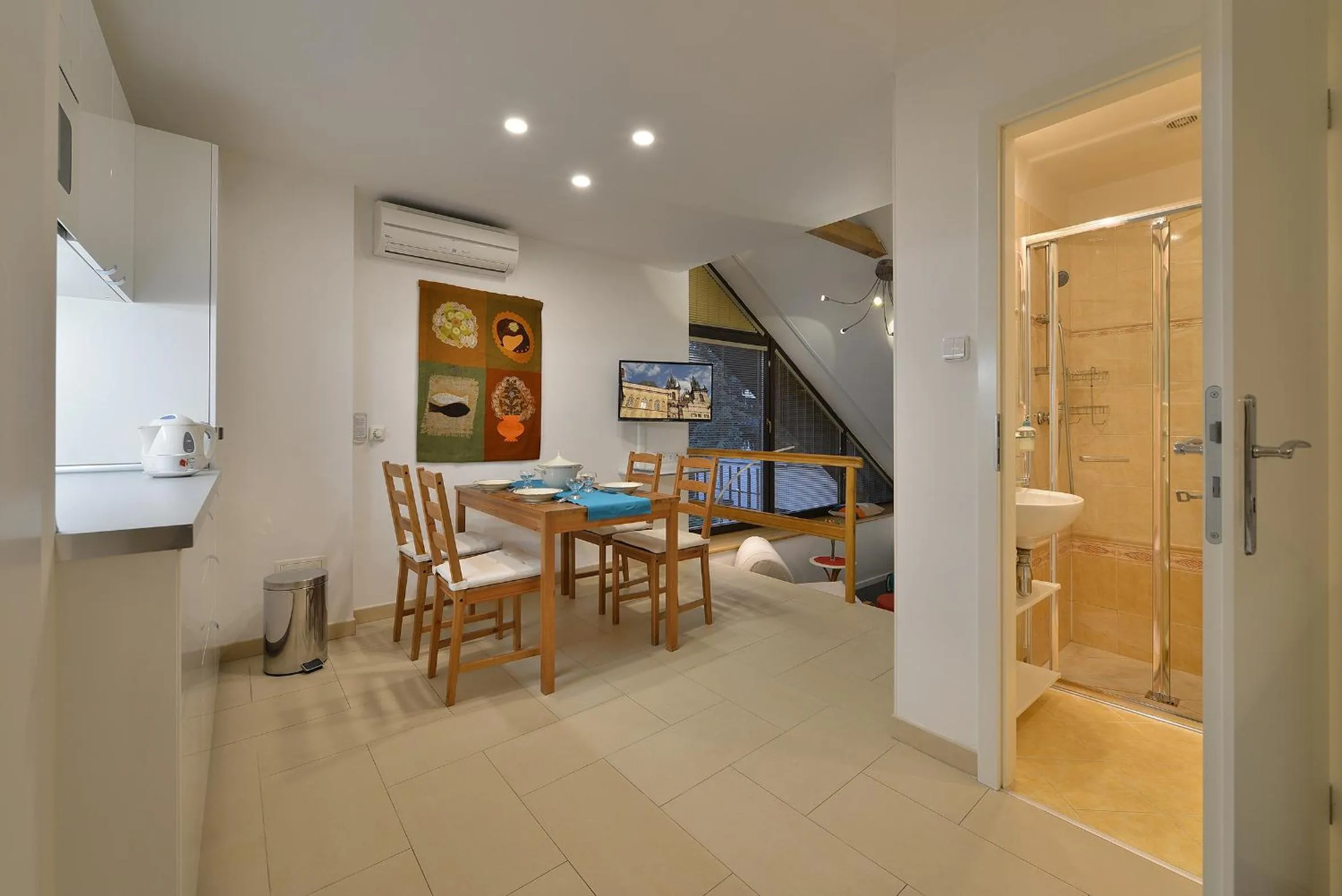 Dining area in A. V. Pension Praha