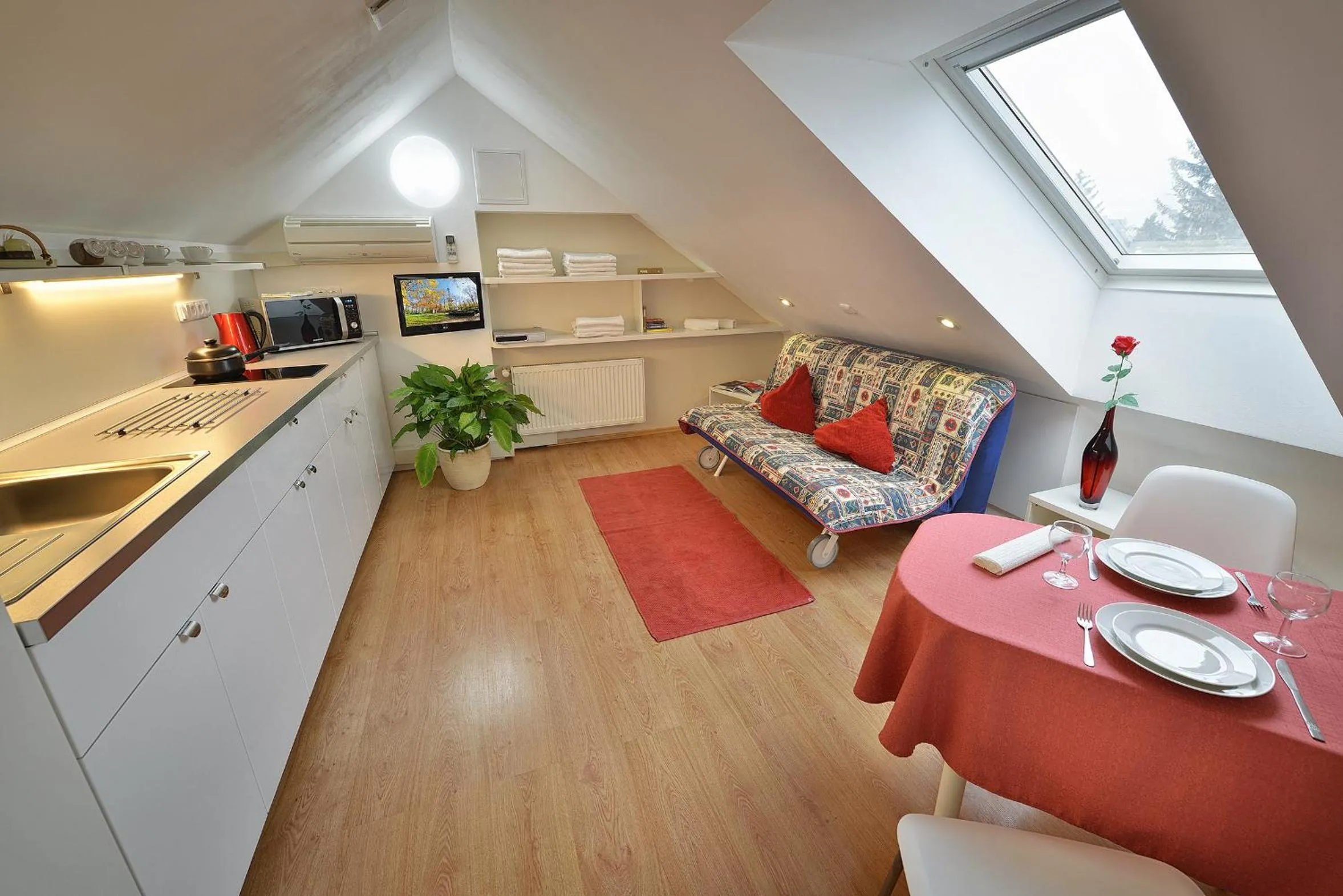 Kitchen or kitchenette in A. V. Pension Praha