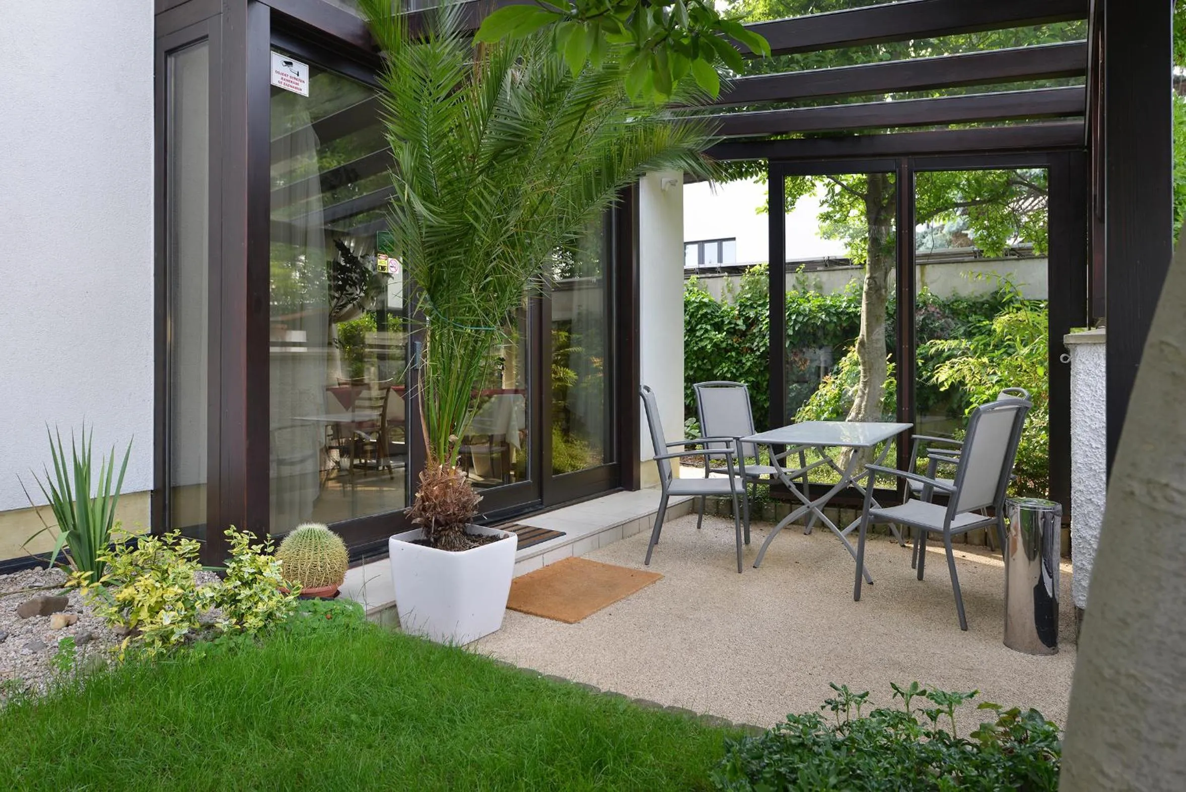 Seating area in A. V. Pension Praha