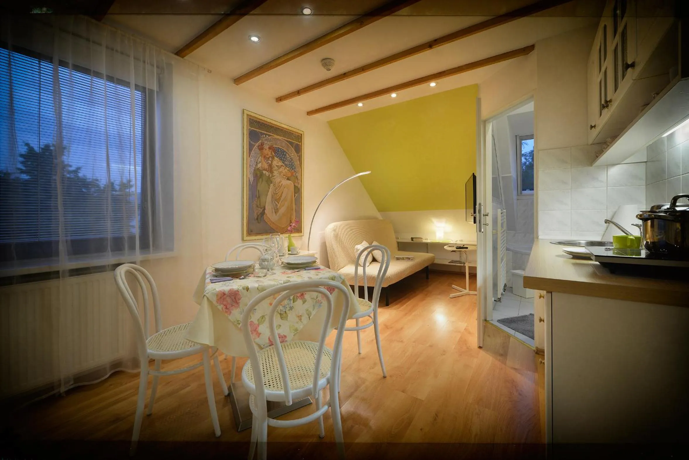 Dining area in A. V. Pension Praha