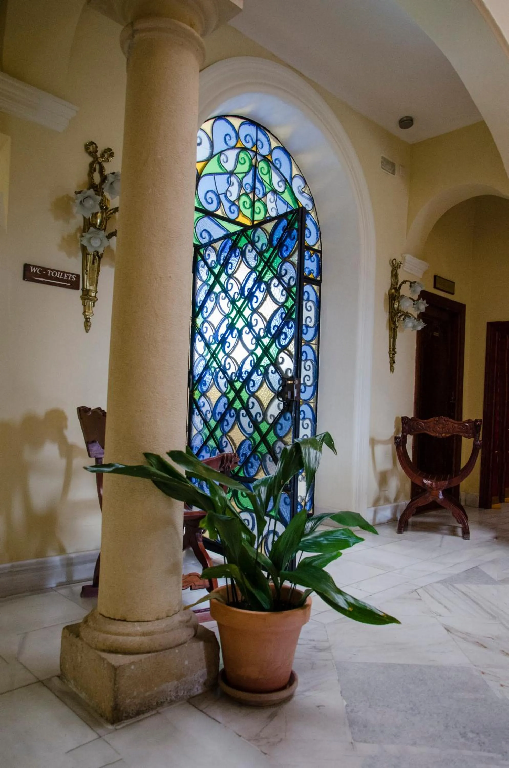 Decorative detail in Hotel Montelirio