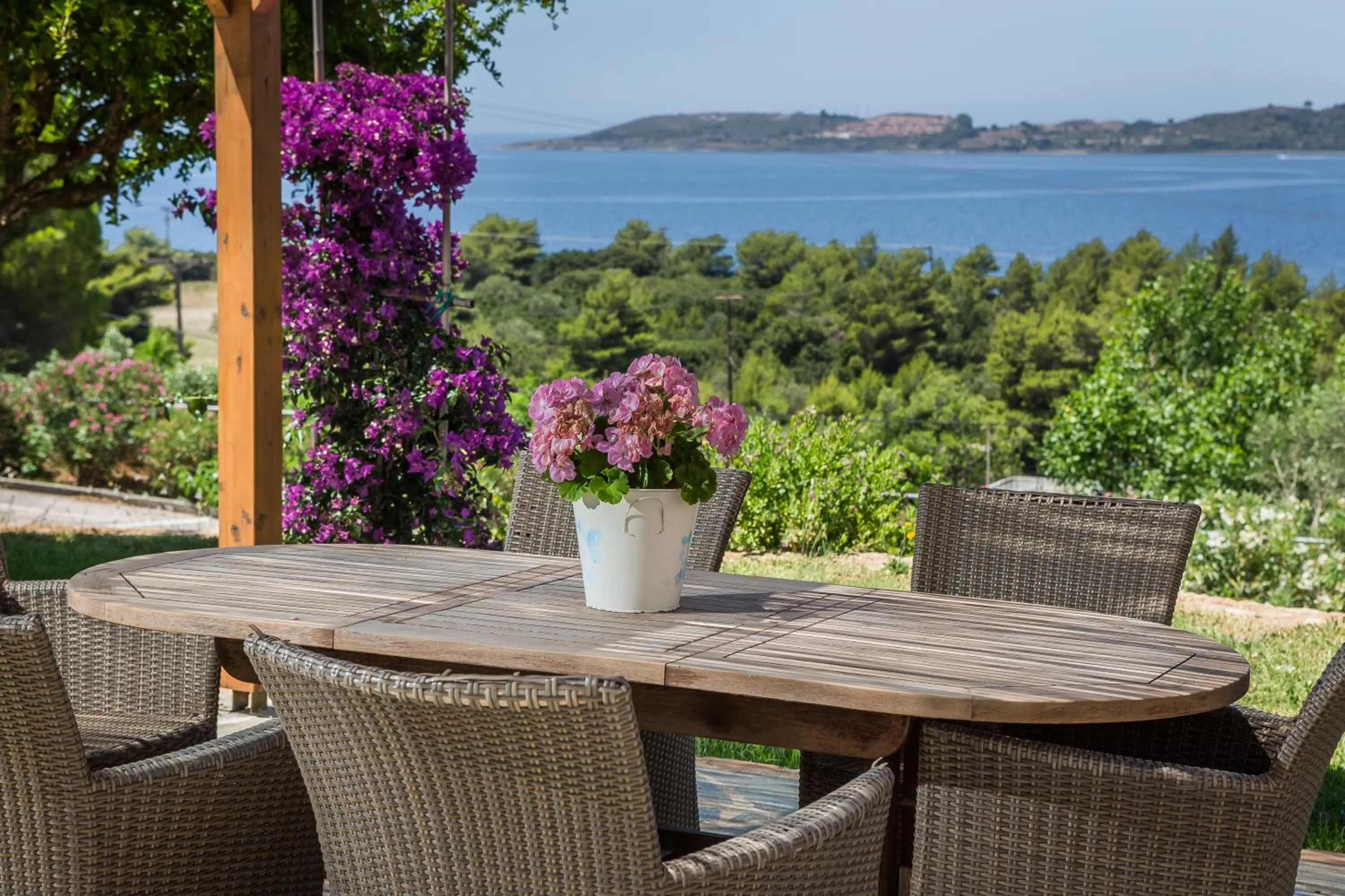 City view in Panorama Fanari studios and apartments