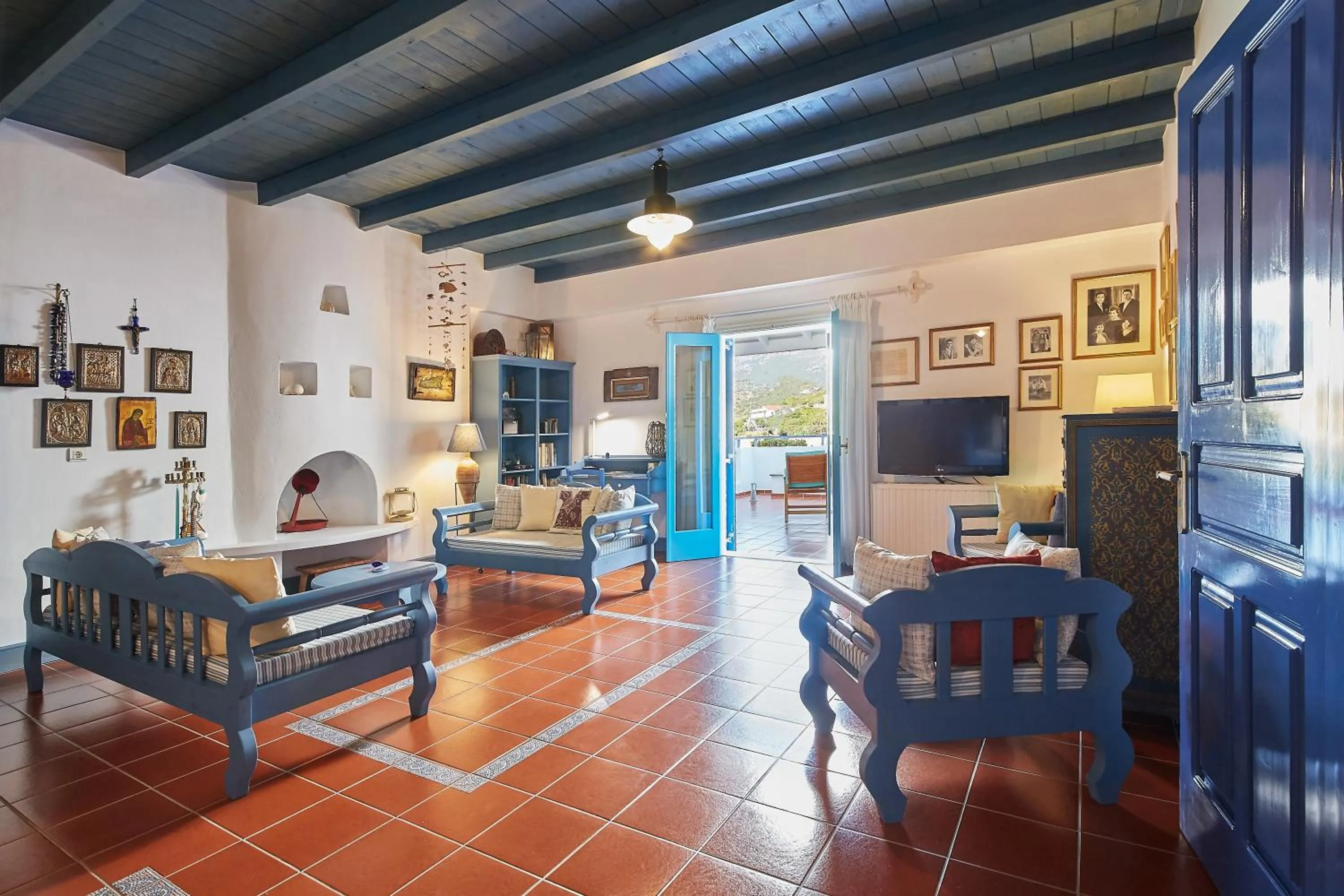 Living room in Kerame Studios & Apartments