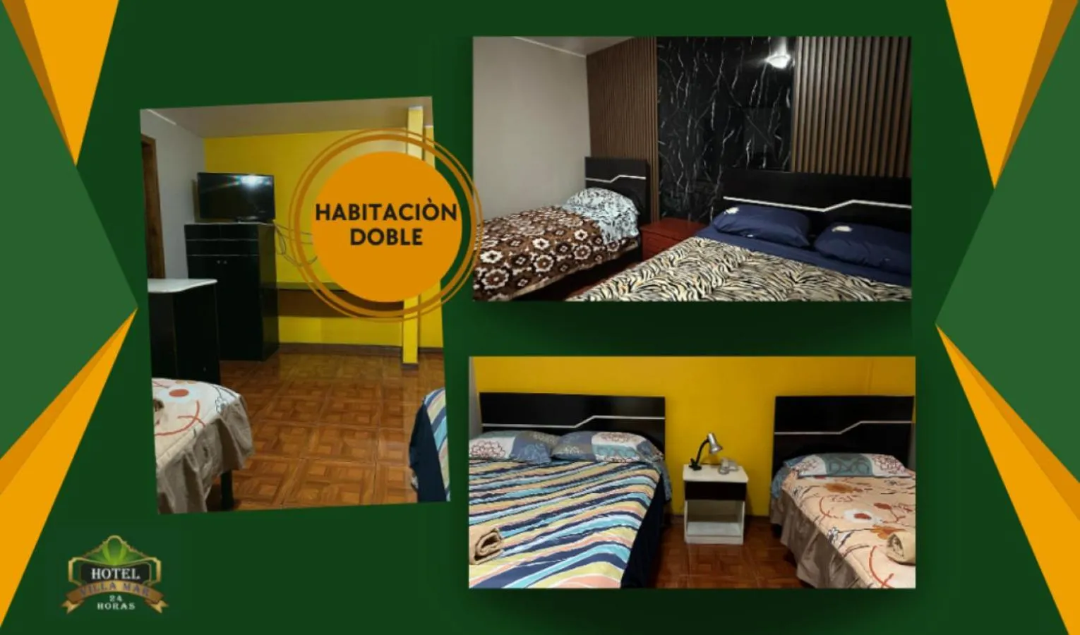 Bed in Hotel Villamar