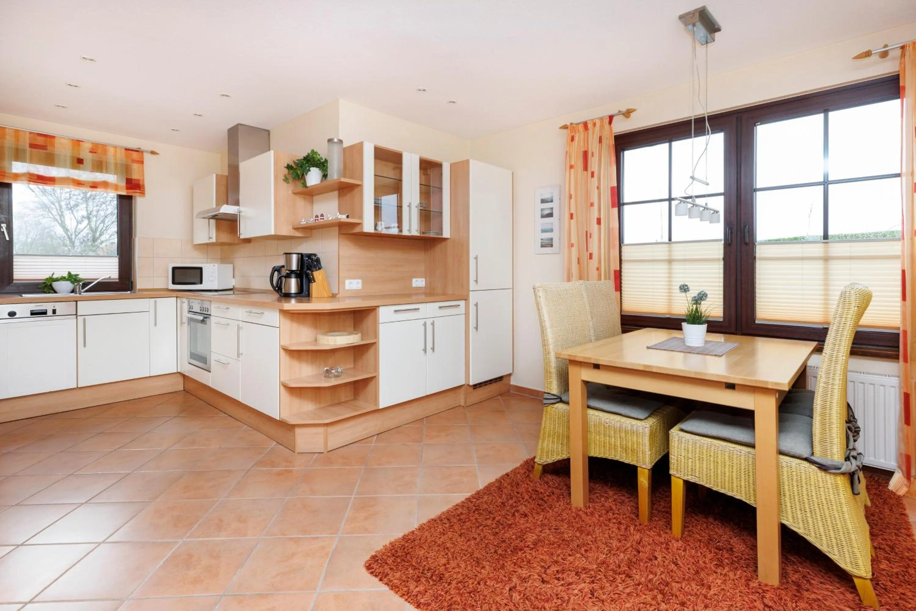 Kitchen or kitchenette in Deichhotel Grube