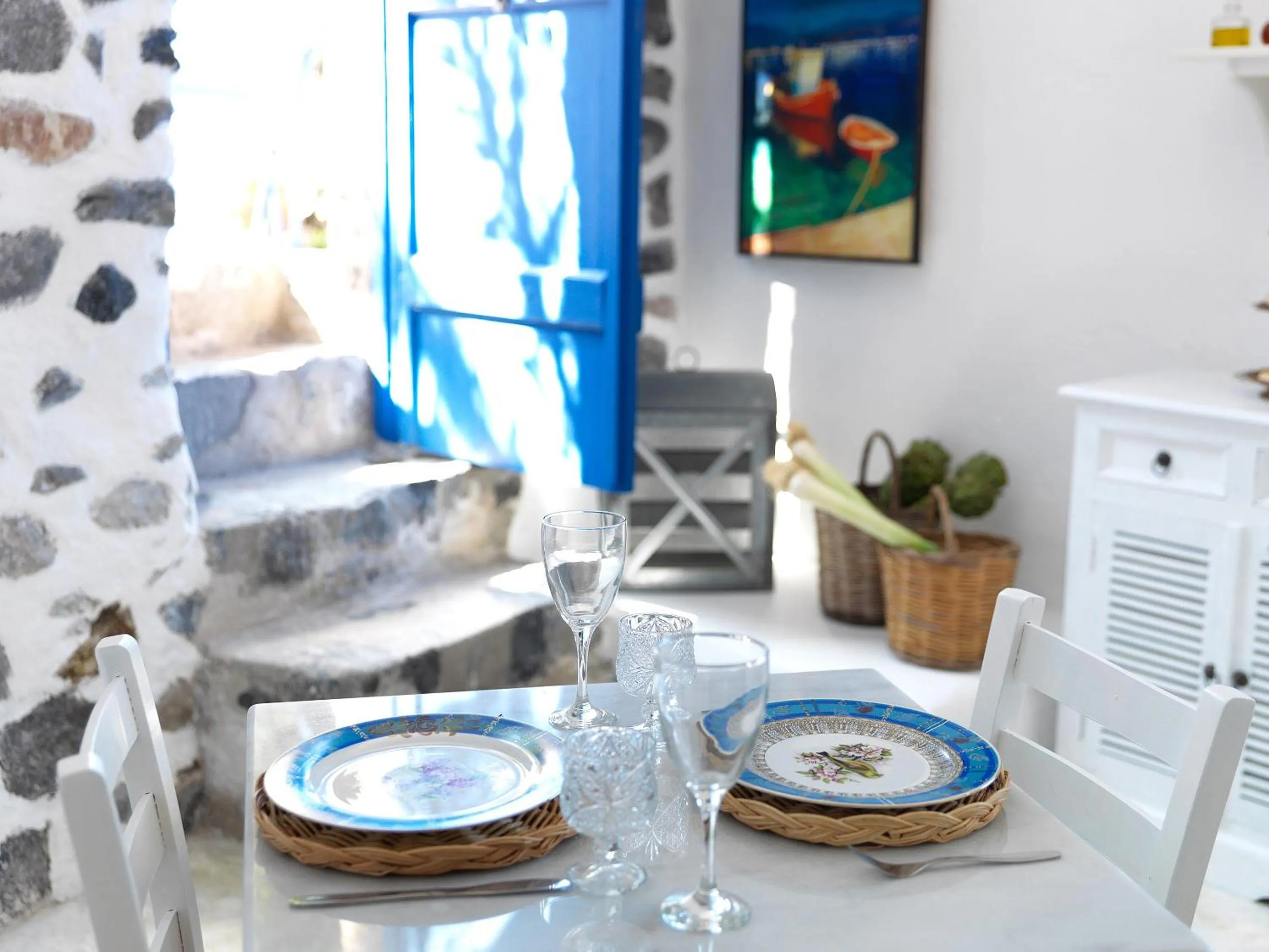 Seating area in AFOURA HOUSES by K&K