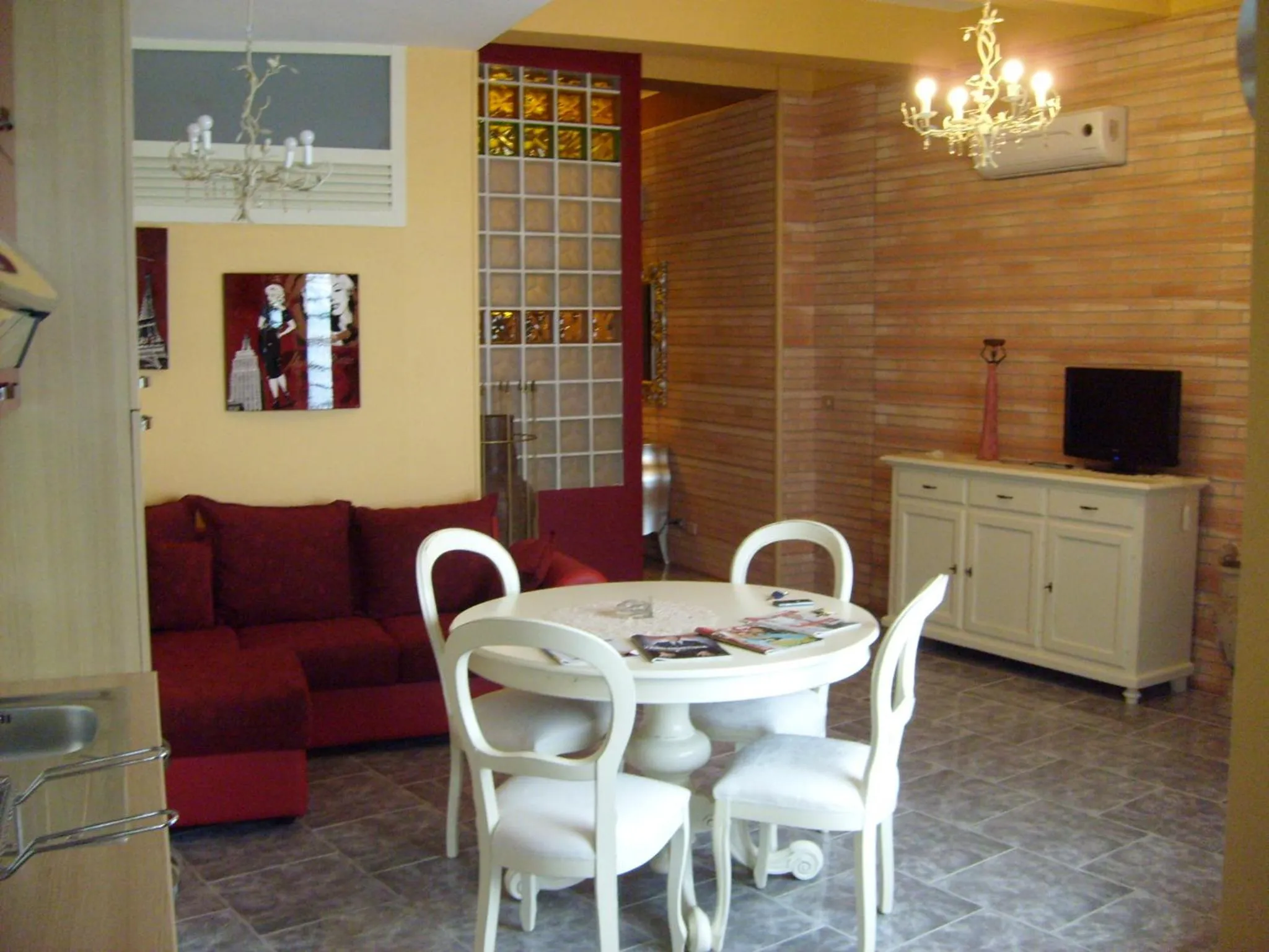 Kitchen or kitchenette in Hotel Sirio