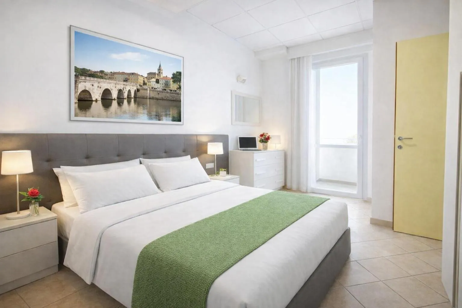 Bedroom, Bed in Residence Eurogarden