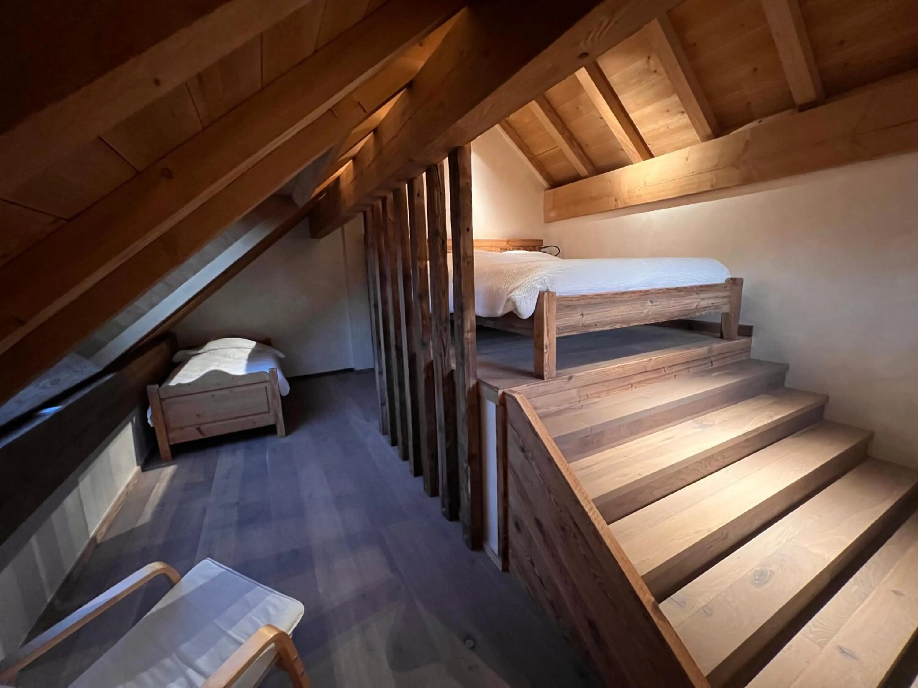 Bedroom, Bed in Gite Roche Des Ducs avec Piscine toute l'année, Spa, Sauna, Hammam