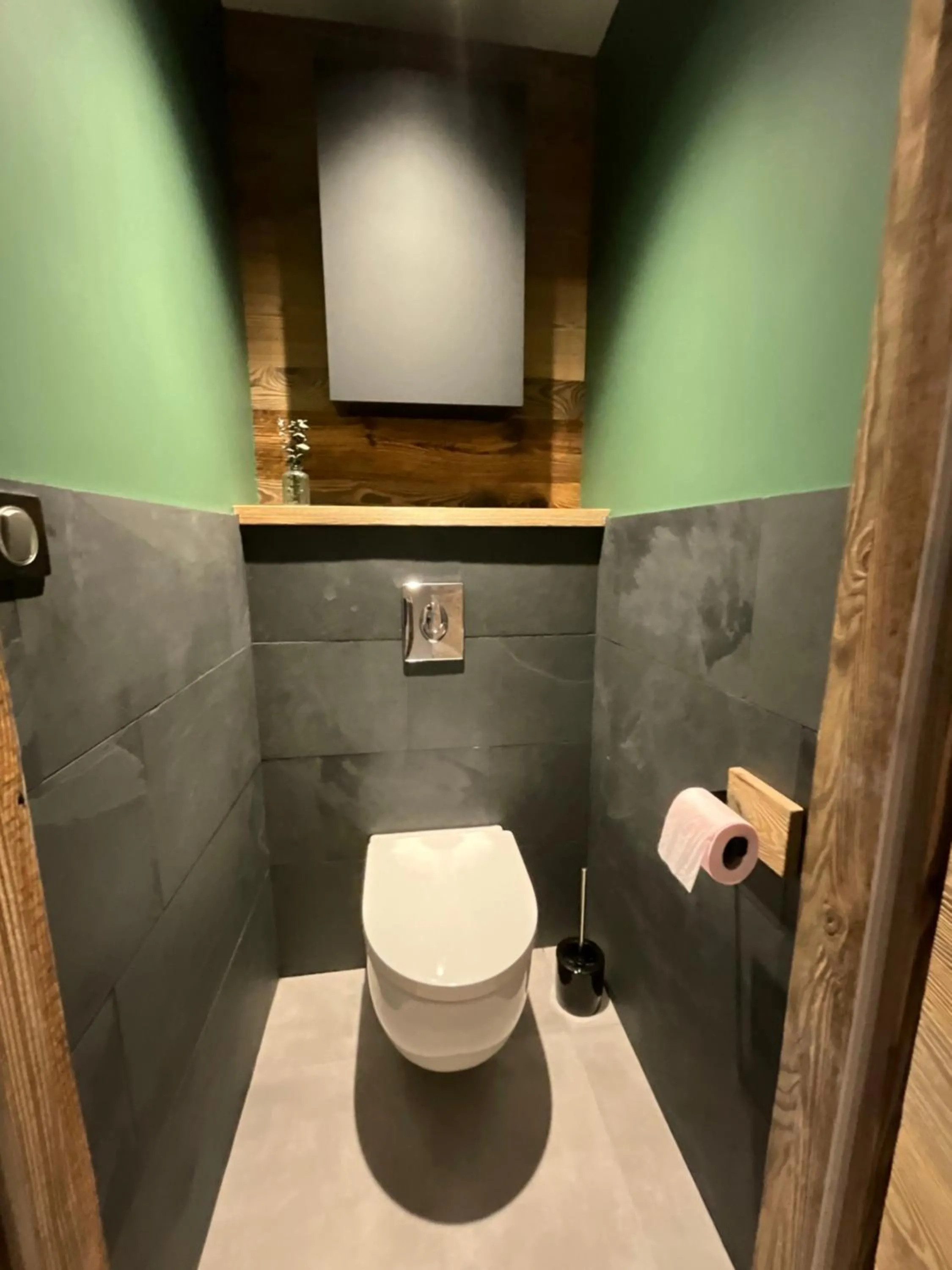 Toilet in Gite Roche Des Ducs avec Piscine toute l'année, Spa, Sauna, Hammam