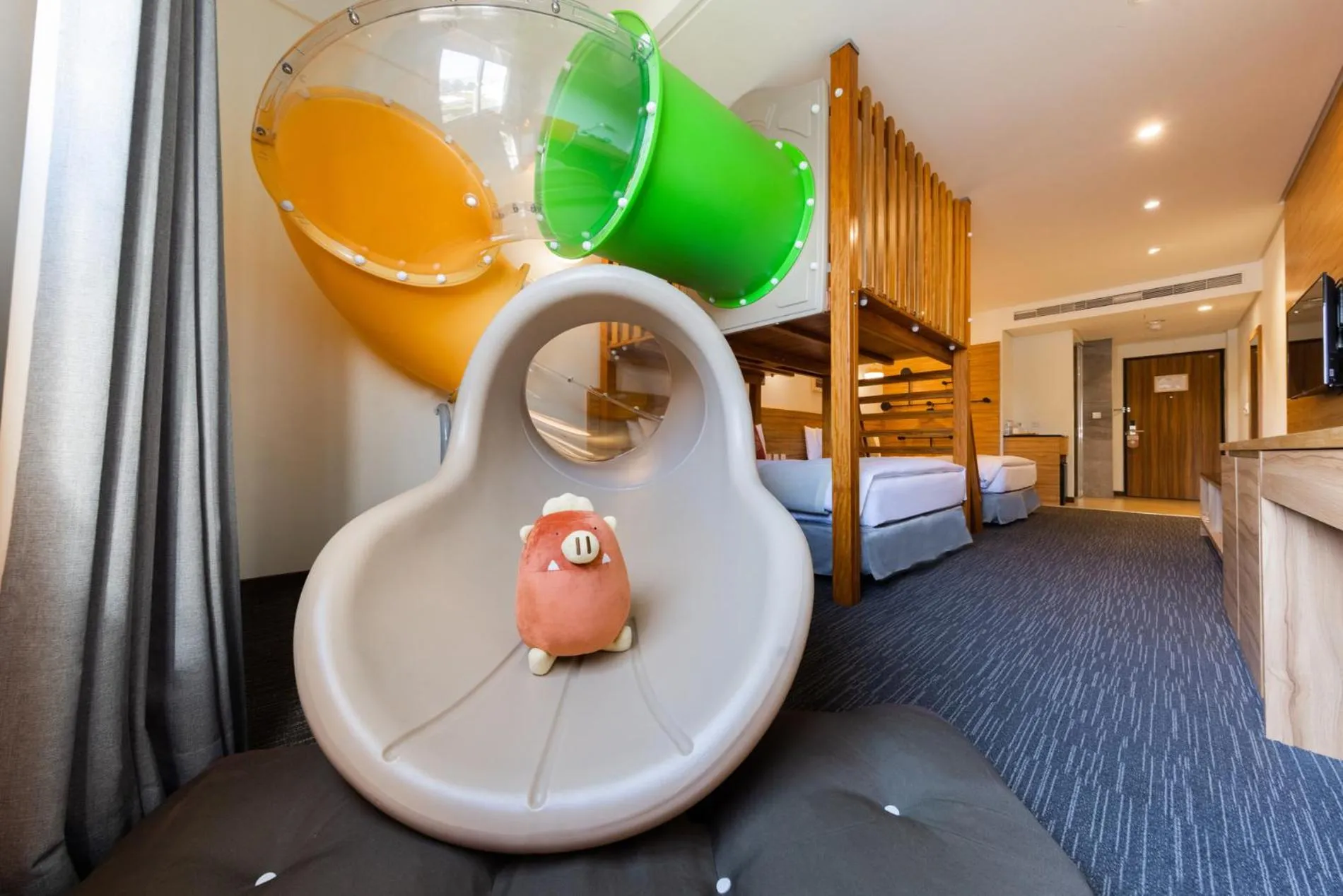 Photo of the whole room, Bed in Sun Dialogue Hotel-By Cosmos Creation