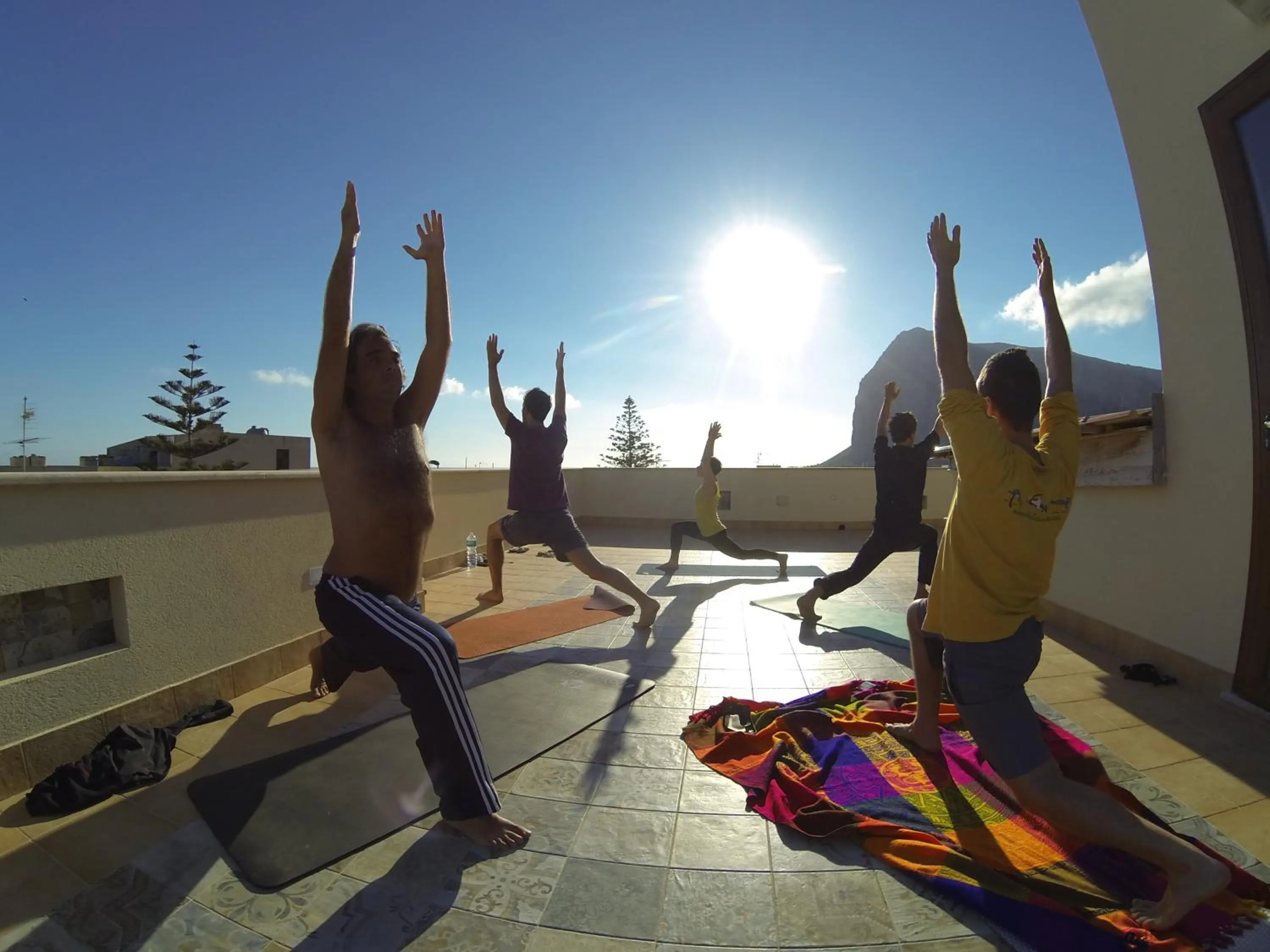 Bird's eye view in Timbuktu Hostel