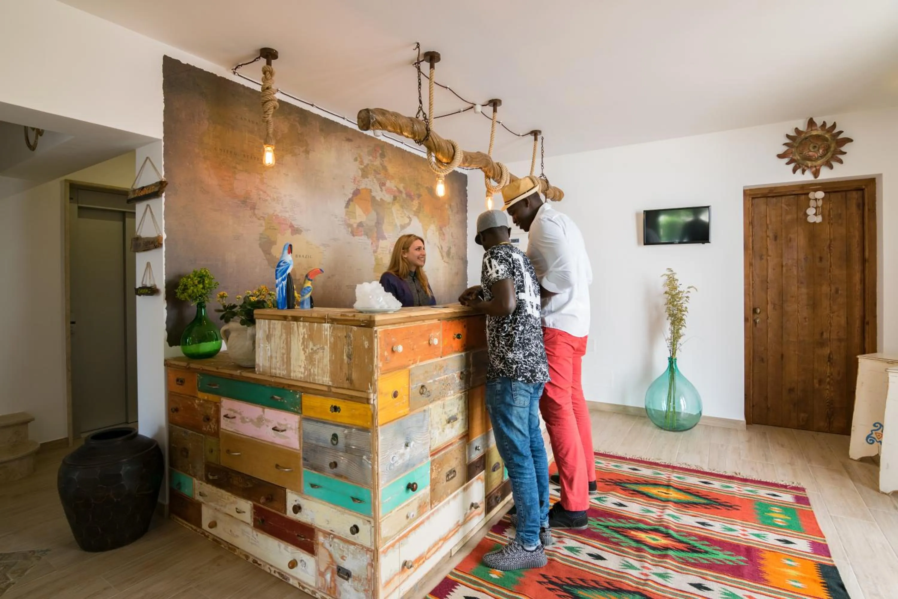 Lobby or reception in Timbuktu Hostel