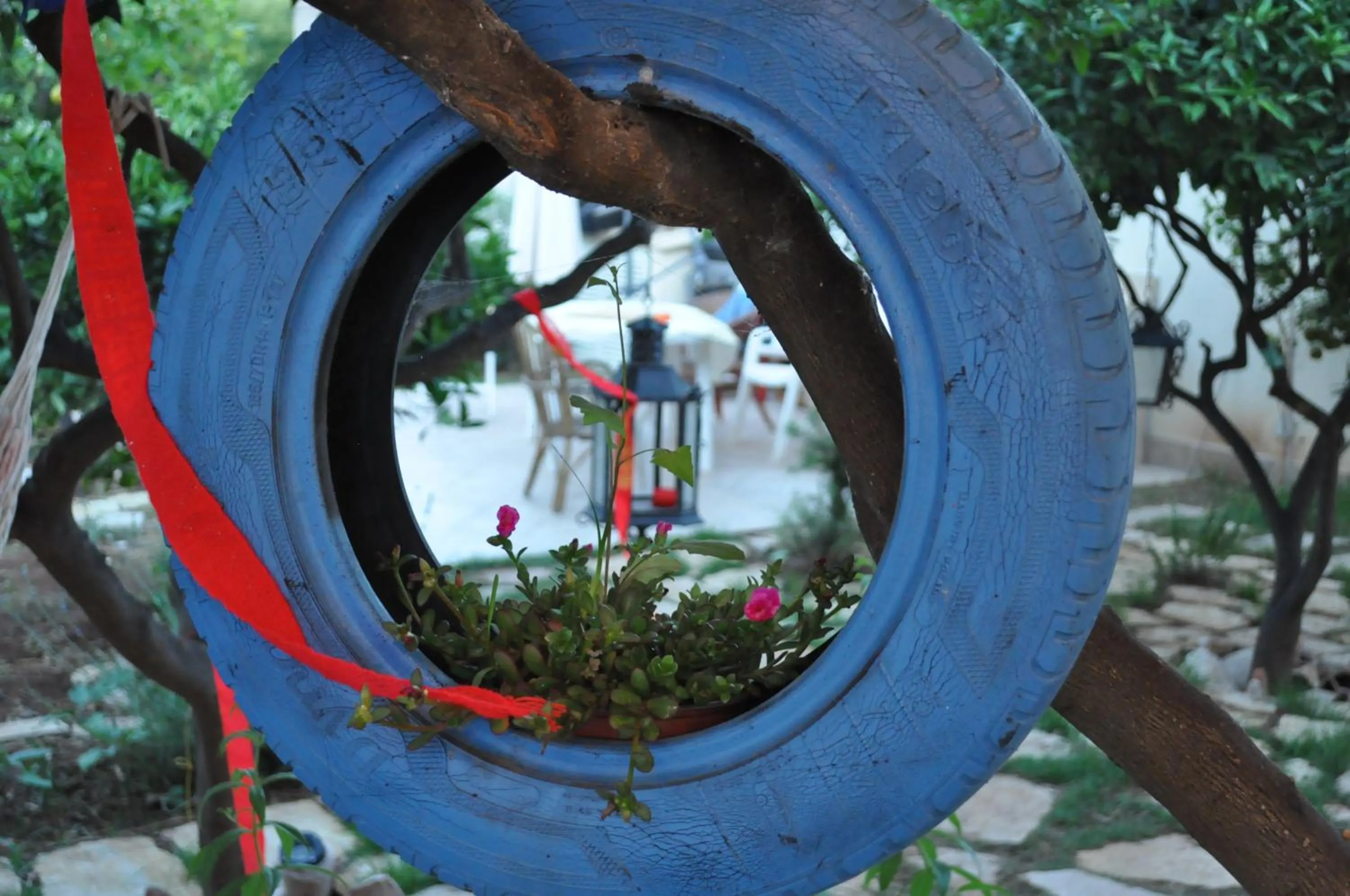 Decorative detail in Timbuktu Hostel